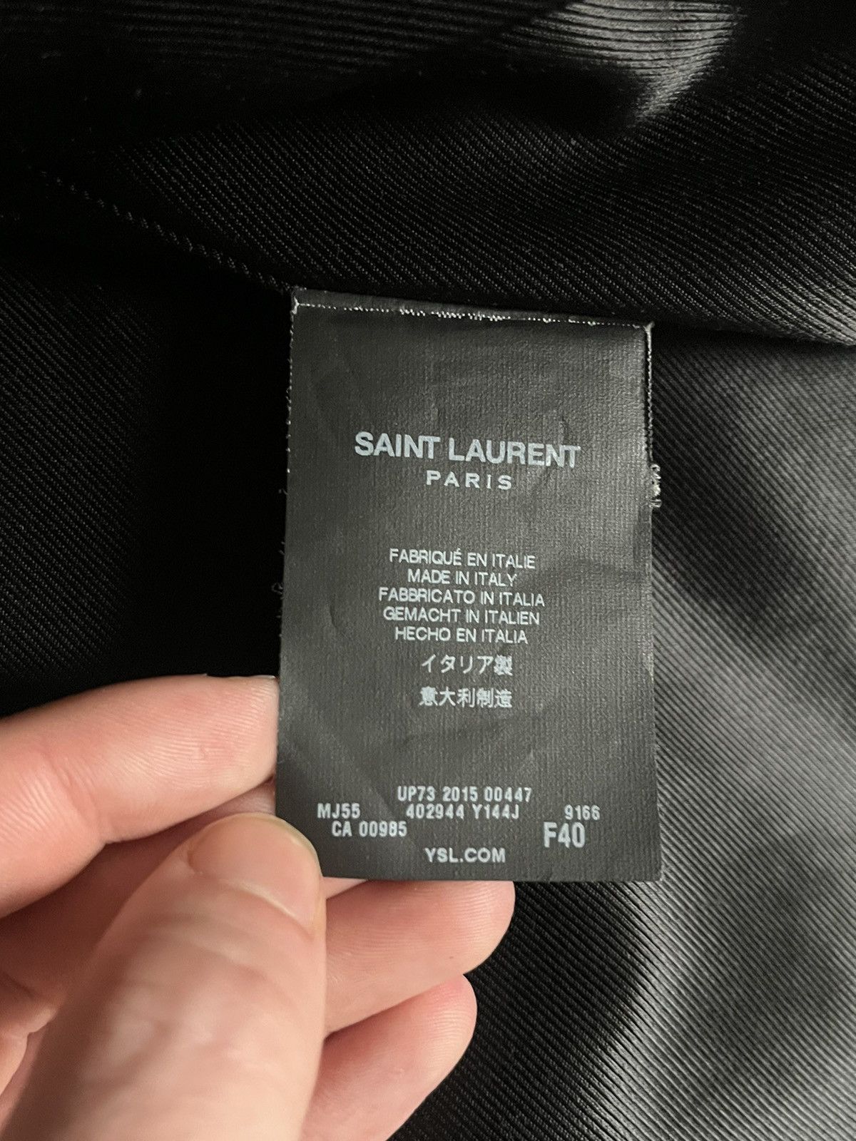 Saint Laurent Paris F/W16 Checkered Overcoat Jacket Size S / US 4 / IT 40 - 6 Thumbnail