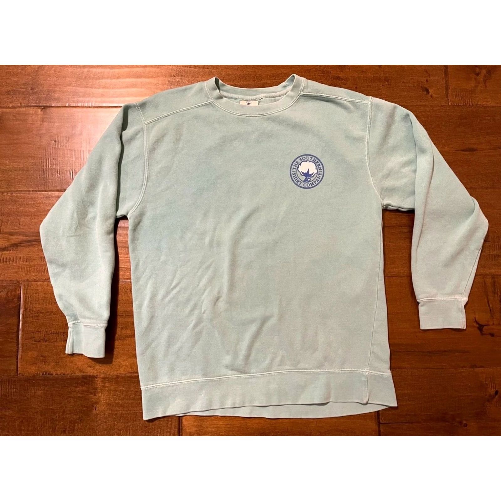 AQUA Southern Shirt Company Pastel Aqua Pullover Crewneck Sweatshirt Men's M Size US M / EU 48-50 / 2 - 3 Thumbnail