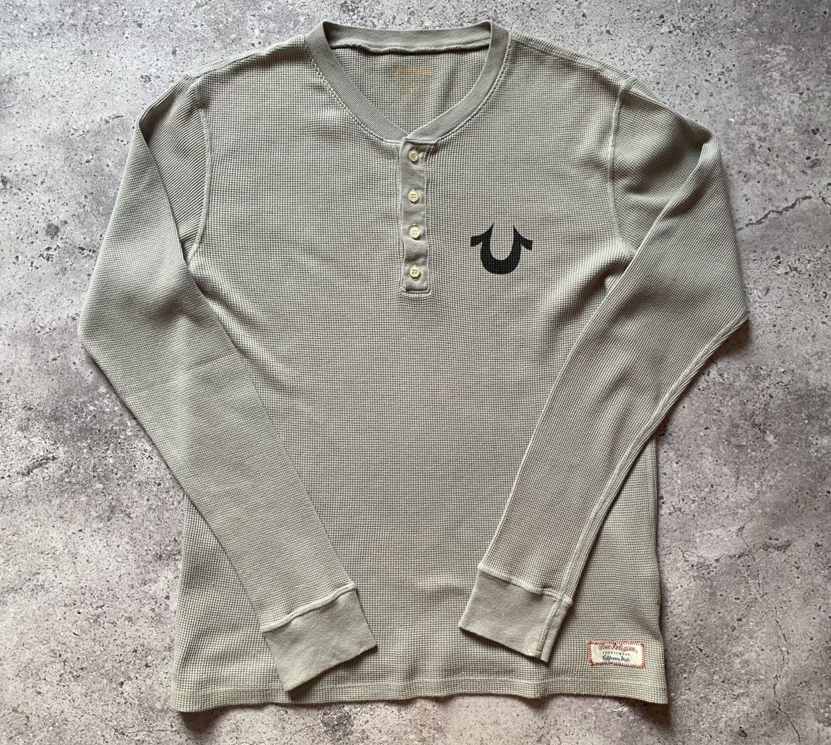 True Religion True Religion Long Sleeve Streetwear Vintage Thermal Sweater Size US S / EU 44-46 / 1 - 1 Thumbnail