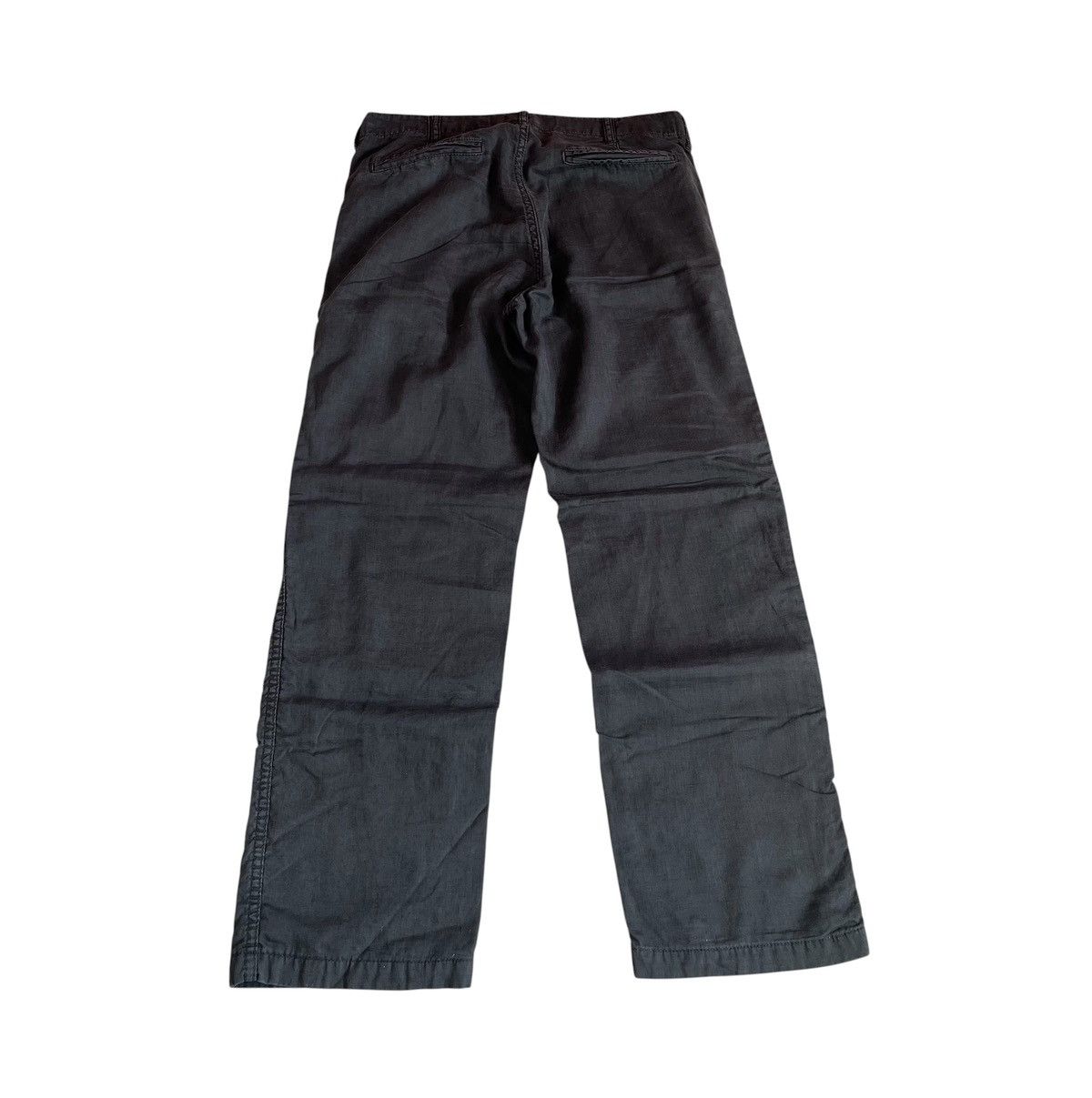 Comme des Garcons Cdg homme AD2004 straight black linen trousers Size US 31 - 6 Thumbnail