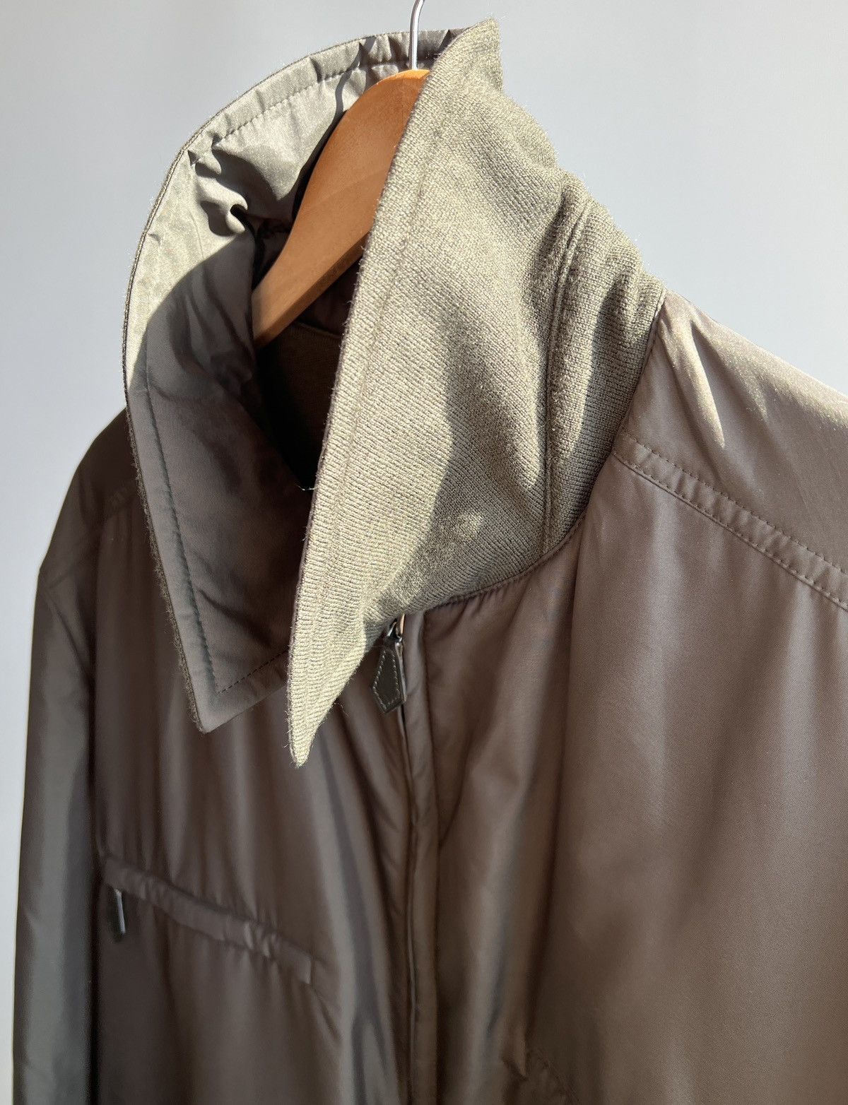 Hermes Vintage Hermes Nylon Cashmere Jacket Size US XL / EU 56 / 4 - 11 Thumbnail