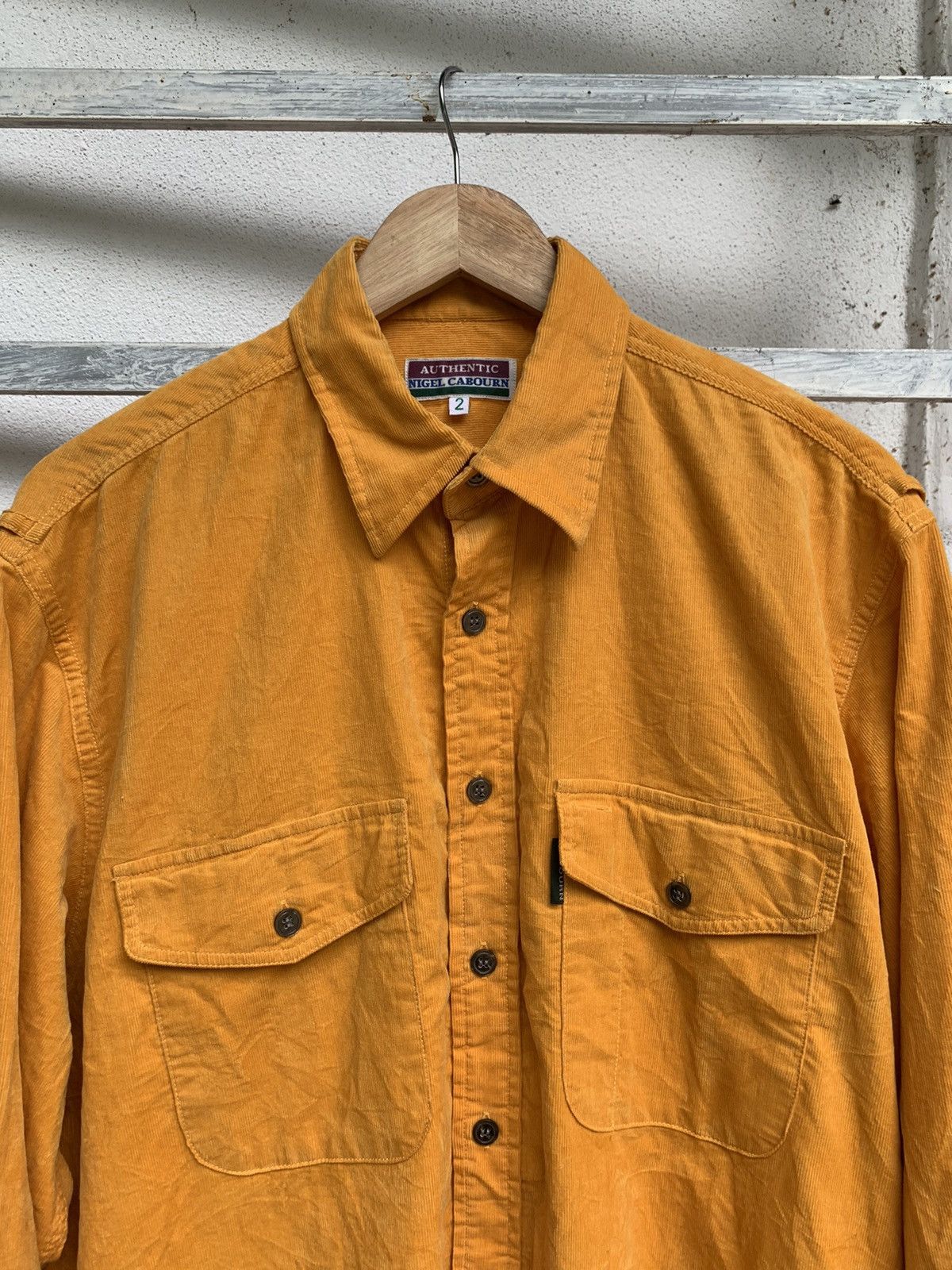 Designer × Nigel Cabourn Nigel Cabourn Button Up long Sleeve Corduroy Size US XL / EU 56 / 4 - 6 Thumbnail
