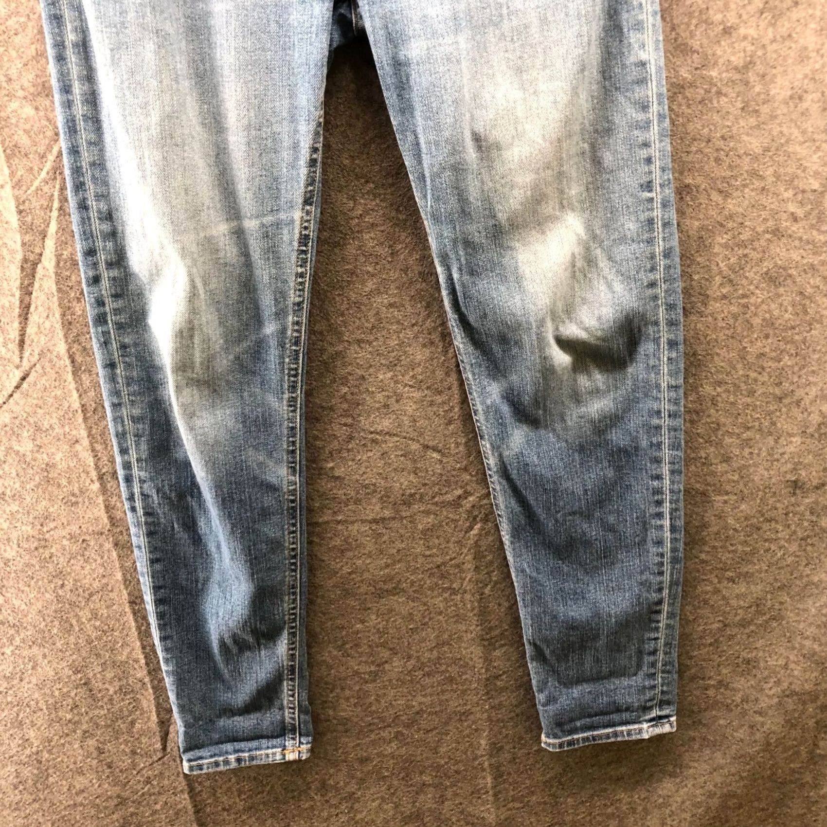 Rag & Bone rag & bone Skinny Jean in Nelly Womens 25 Blue Light Wash Low Rise Jeans Women 25 Blue Size 42" / US 20 - 4 Thumbnail