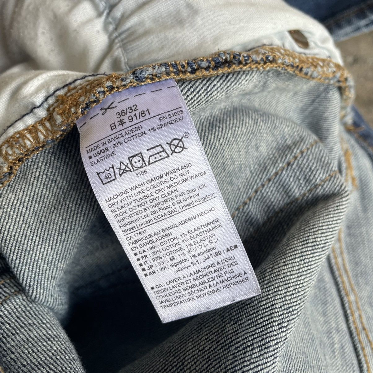 Gap 🔥Vintage GAP Stoned Washed Ripped Distress Denim Jeans Size US 38 / EU 54 - 14 Thumbnail