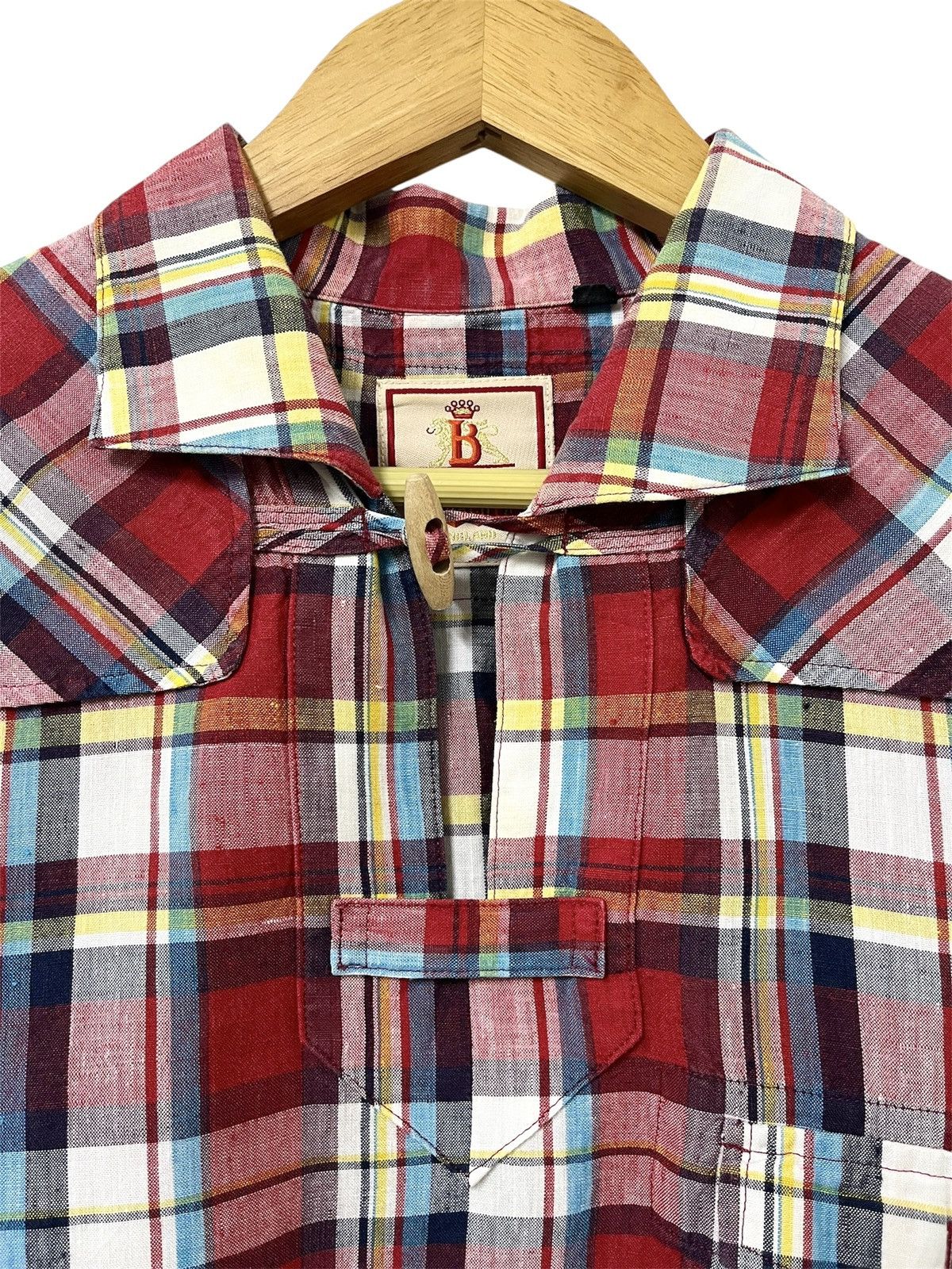 Baracuta VINTAGE BARACUTA MADRAS CHECK PATTERN HEMP SAIL SHIRT Size US L / EU 52-54 / 3 - 7 Thumbnail