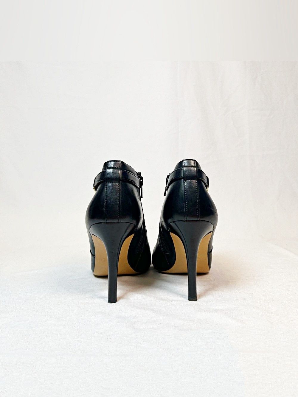 Coach Coach Salene II Black Leather Stiletto Booties Ankle Boots Size US 8.5 / IT 38.5 - 6 Thumbnail