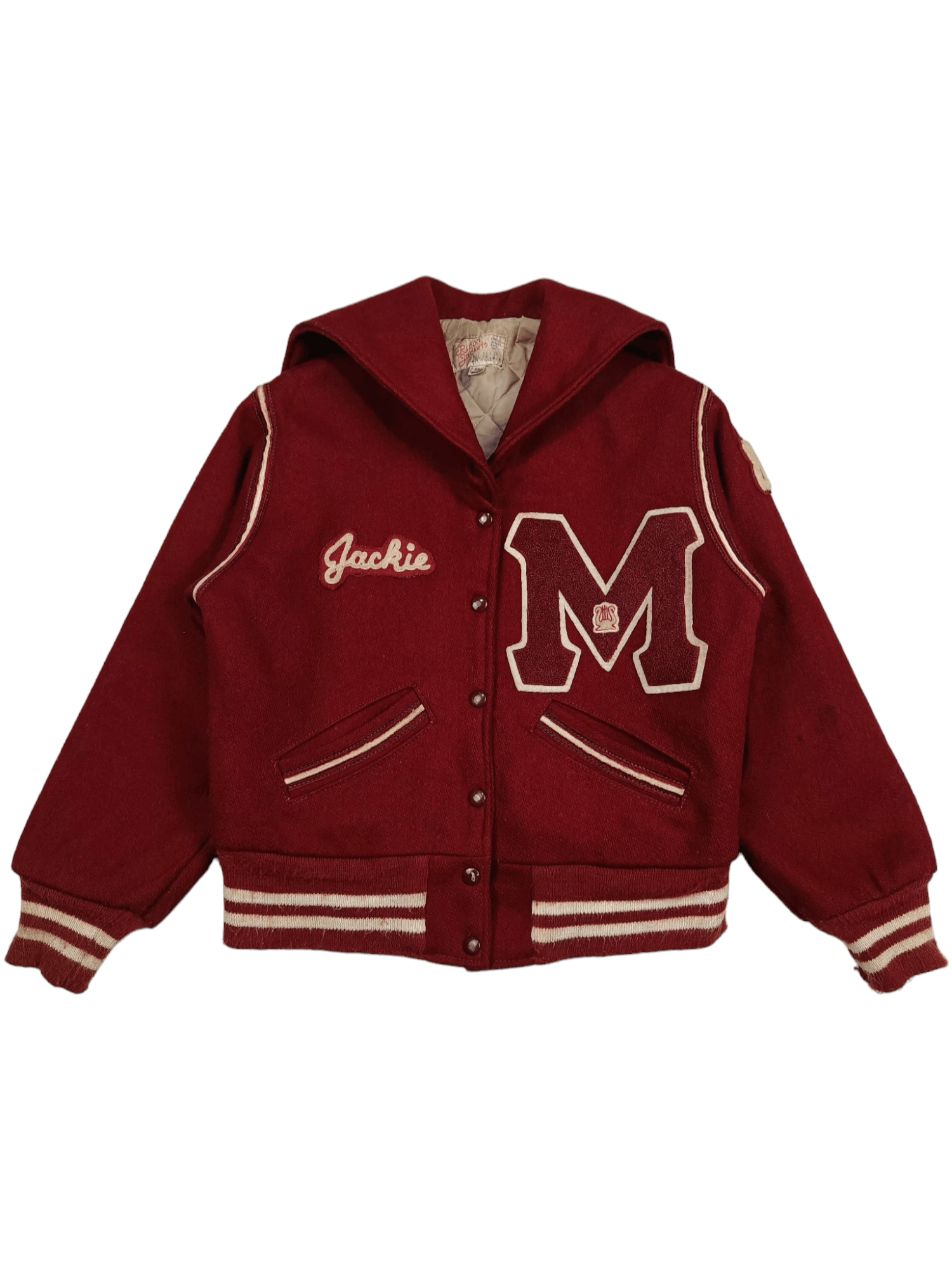 Vintage Vtg 60s CARDINALS Majorette Patch Old Custom Varsity Jacket Size US S / EU 44-46 / 1 - 1 Thumbnail