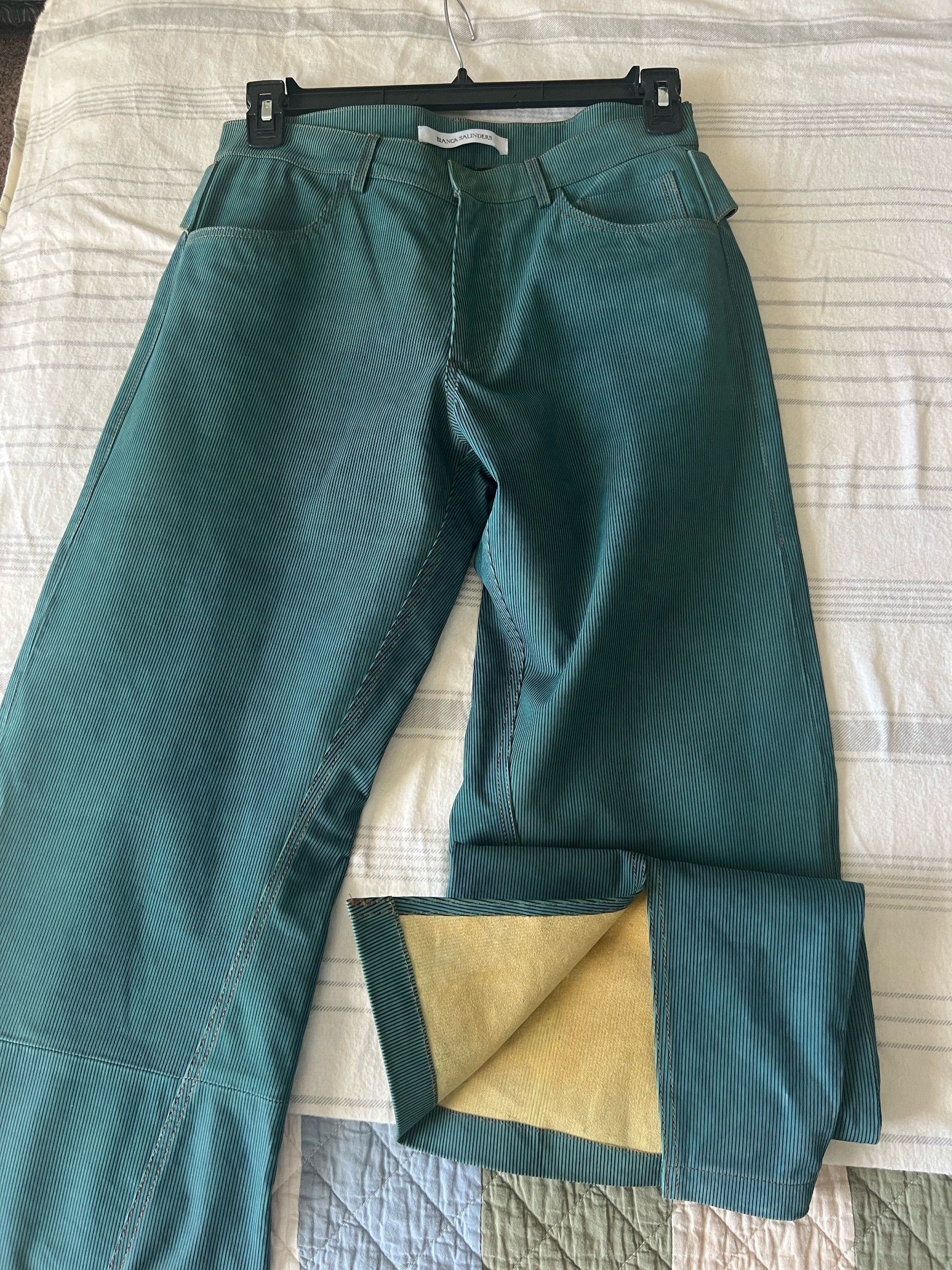 Bianca Saunders Larda leather reverse jeans Size US 30 / EU 46 - 4 Thumbnail