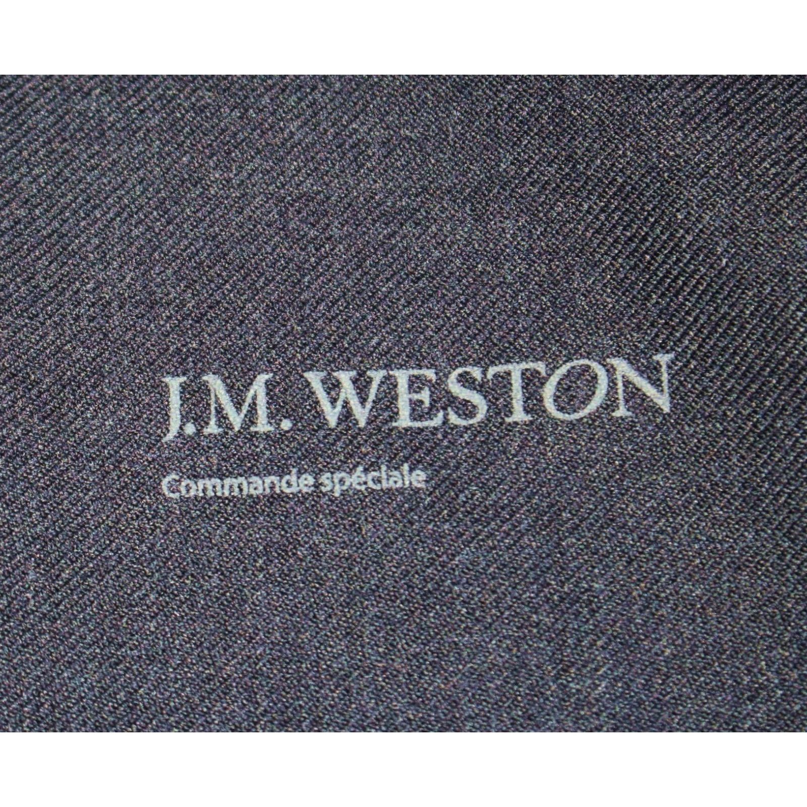 J.M. Weston Shoe Dust Bag Set Navy Blue Cotton Pair Drawstring Cloth Tie, Men's — image 2 of 4