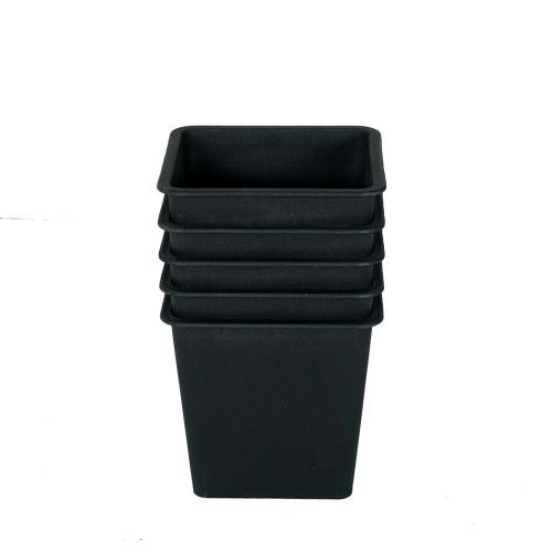 Designer × Homemade 5" Square Nursery Plant Pot - Garden Plastic Pots with Drain Size US L / EU 52-54 / 3 - 4 Thumbnail