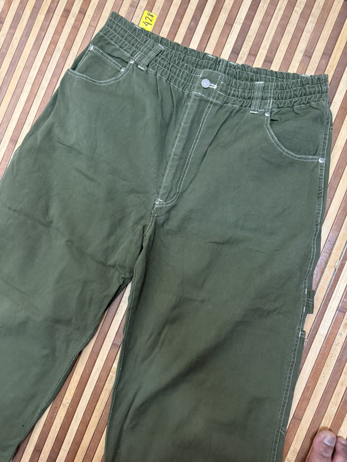 Japanese Brand Baggy Japanese Brand Carpenter Pants Multipocket Streetwear Size US 35 - 5 Thumbnail