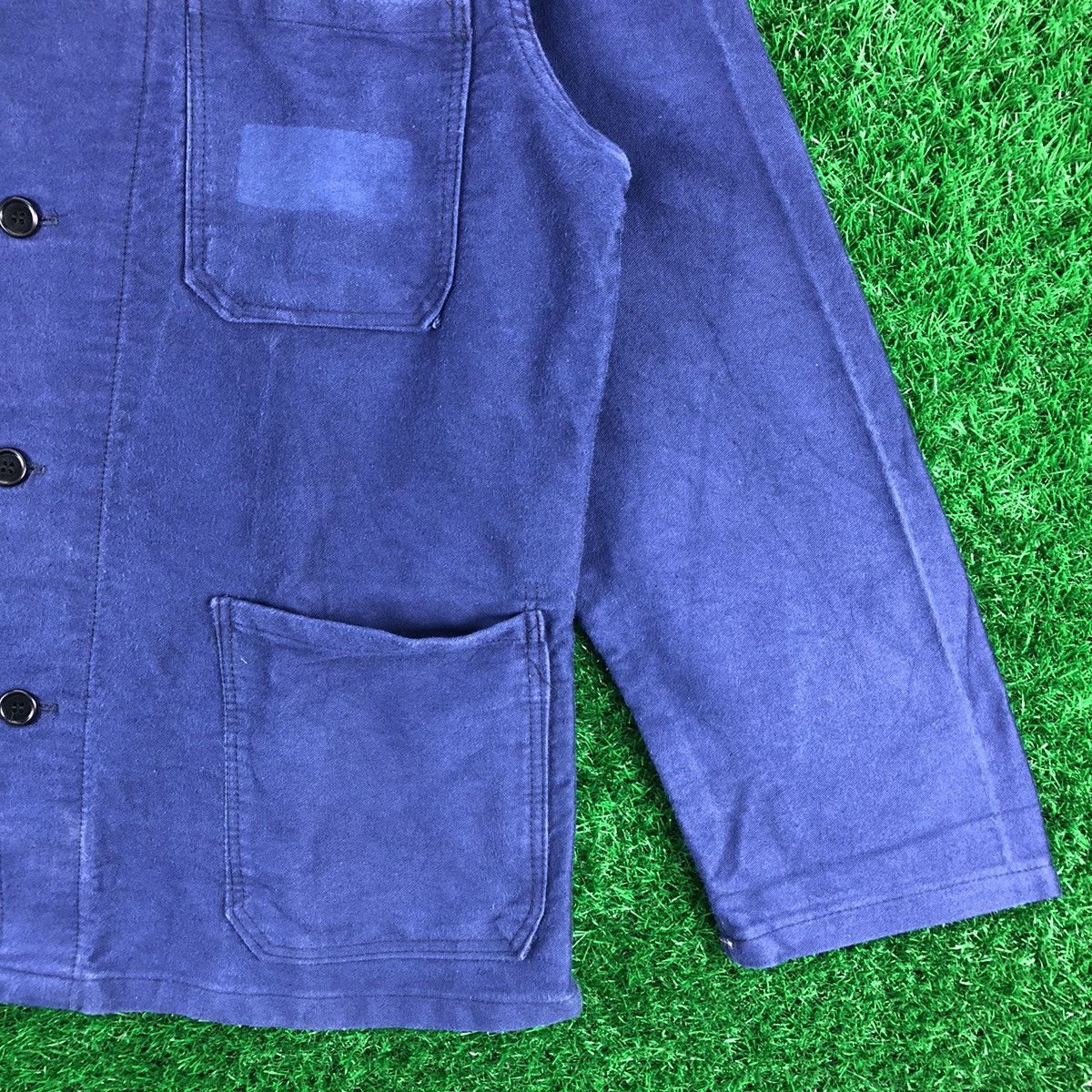 Le Laboureur Vintage 70's Europe Workwear Chore Jacket Indigo Blue Size US XL / EU 56 / 4 - 3 Thumbnail