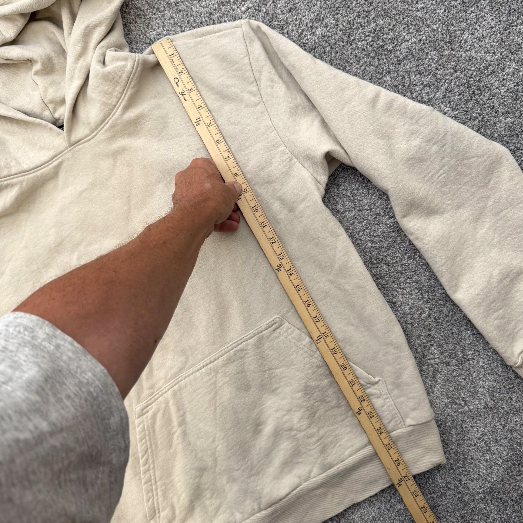 Talentless Talentless Hoodie Mens Medium Beige Pullover Kangaroo Pocket Casual Sweatshirt Size US M / EU 48-50 / 2 - 2 Thumbnail