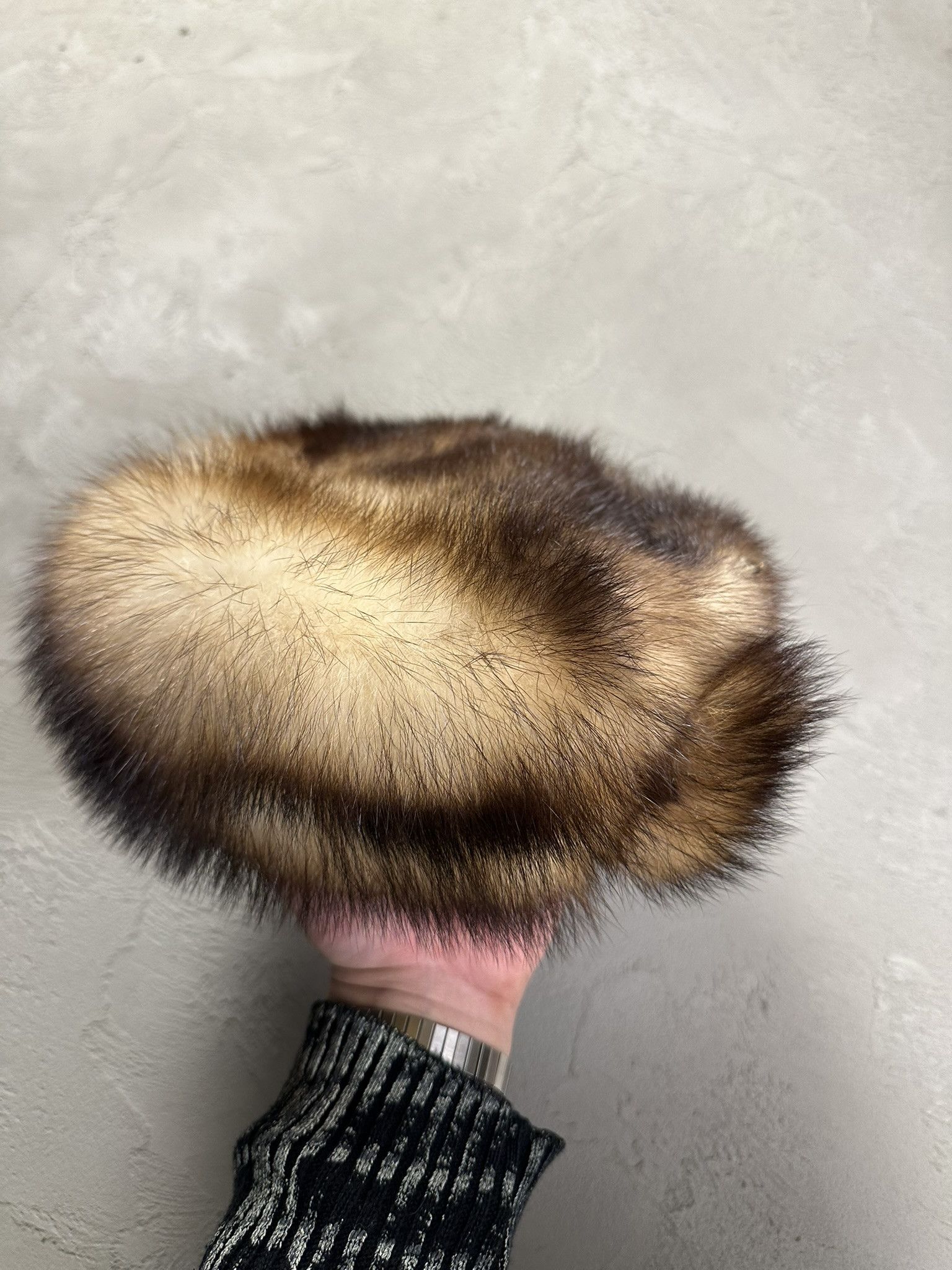 Vintage 80s Vintage Real Fox Fur Slavic Soviet Hat Size ONE SIZE - 8 Thumbnail