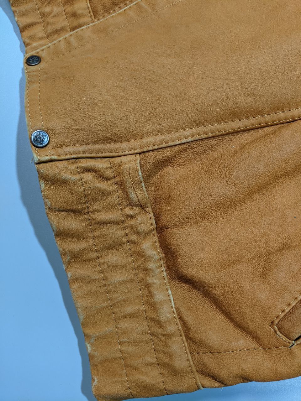 Genuine Leather × Leather × Vintage Vintage Men's Goatskin Leather Motorcycle Jacket Siz S Retro Size US S / EU 44-46 / 1 - 10 Thumbnail
