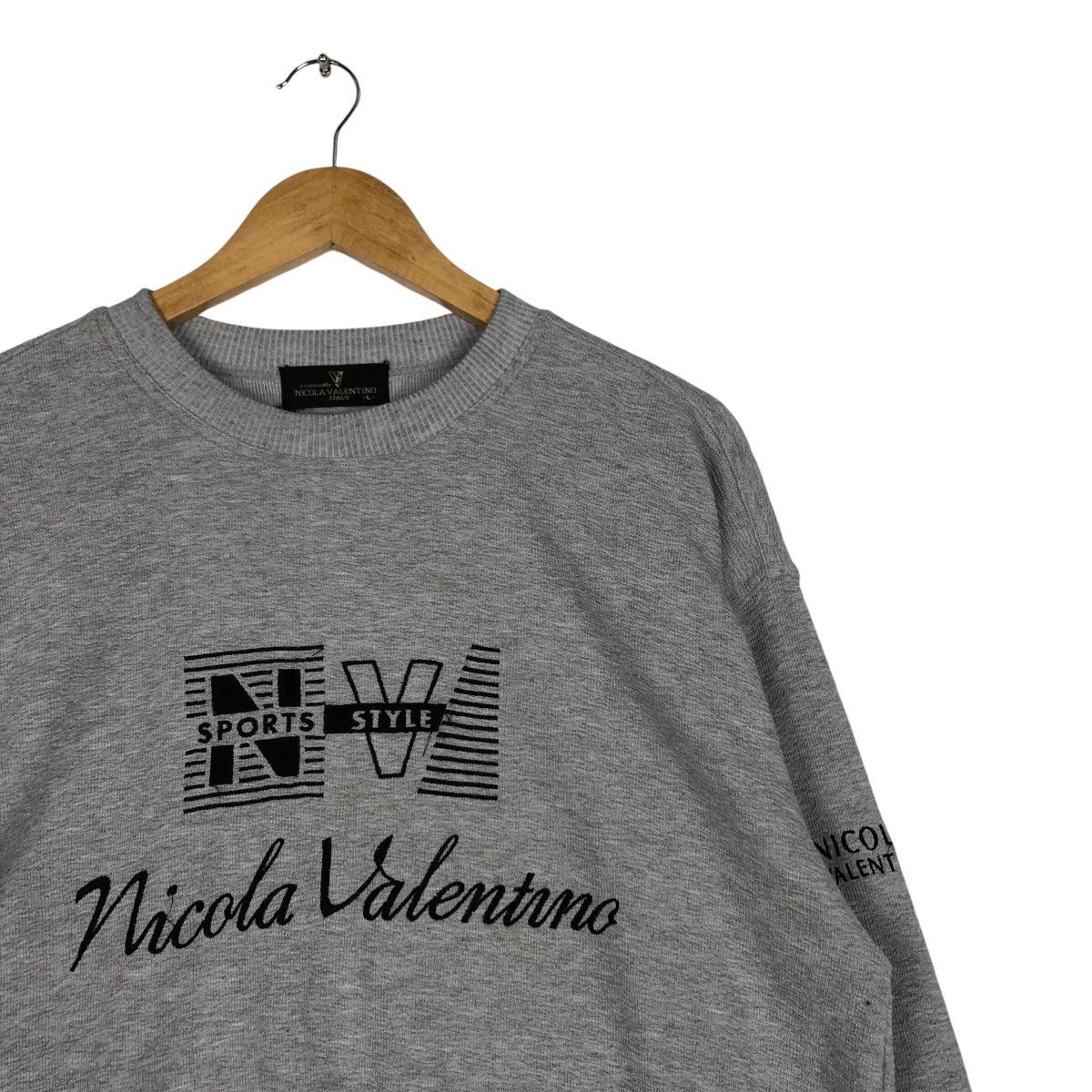 Vintage Vintage Nicola Valentino Spell Out Big Logo Sweatshirt Size US M / EU 48-50 / 2 - 5 Thumbnail