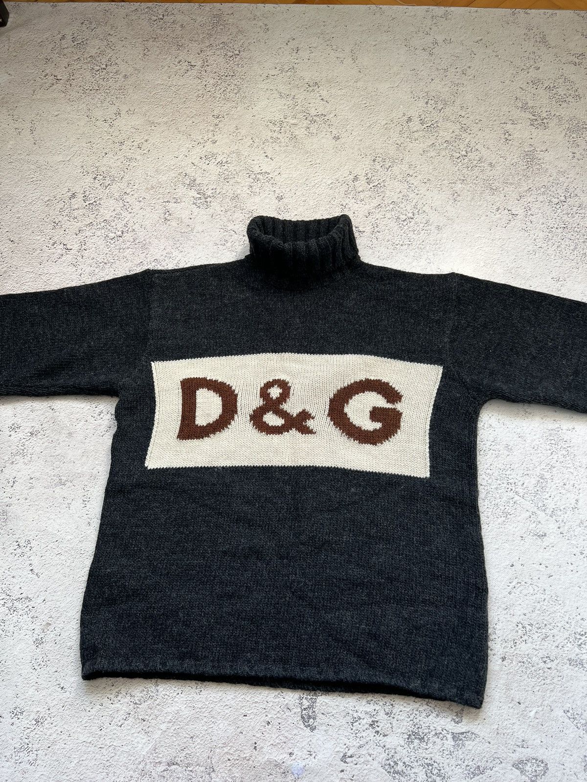 Dolce & Gabbana Dolce & Gabbana Vintage Logo Wool Turtleneck Sweater Size US M / EU 48-50 / 2 - 3 Thumbnail