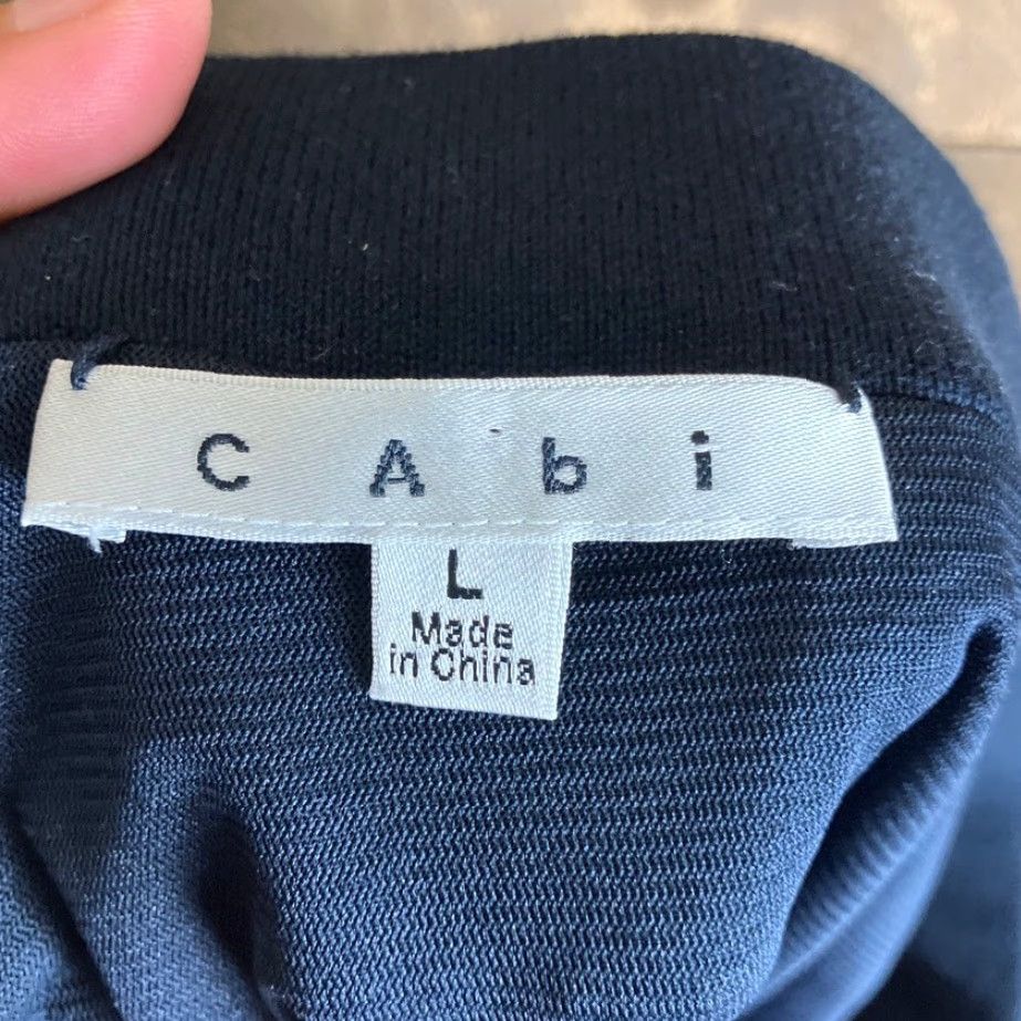 Vintage CAbi Skirt Navy Blue Bon Voyage Knit Pull On Elastic Waist #290 Large Size 36" / US 14 / IT 50 - 4 Thumbnail