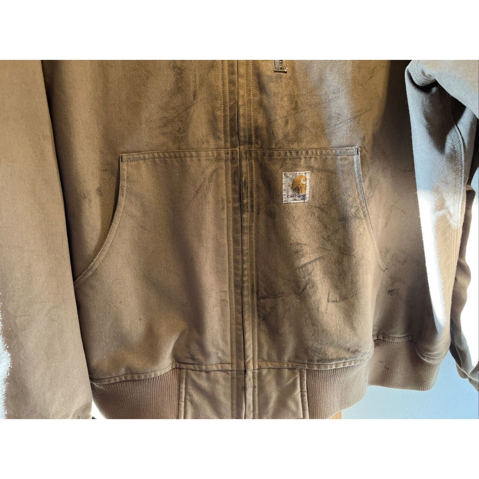 Carhartt Carhartt Men’s XXL Tan Brown Jacket Quick Duck Canvas Work Size US XXL / EU 58 / 5 - 5 Thumbnail
