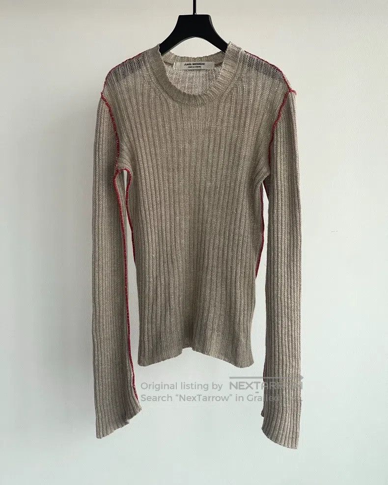 Junya Watanabe Junya Watanabe Red thread hemmed linen woven robe Size XS / US 0-2 / IT 36-38 - 4 Thumbnail