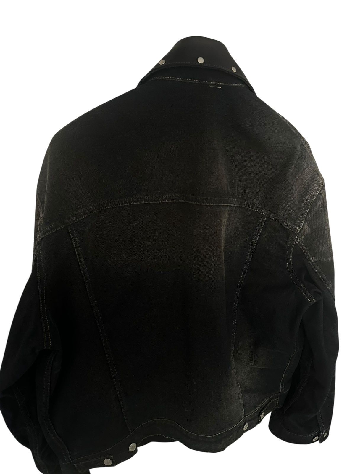 Acne Studios Acne Studios Denim Jacket Leather Collar Oversized Archive Size US S / EU 44-46 / 1 - 7 Thumbnail