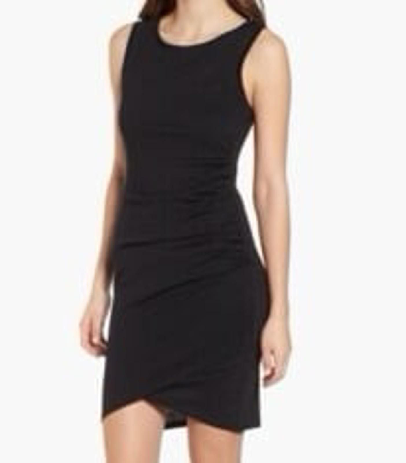 Leather Leith ruched body con dress size medium. Size M / US 6-8 / IT 42-44 - 1 Thumbnail