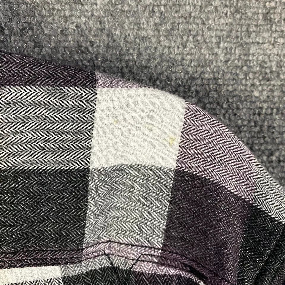 Vans Vans Shirt Men's Large Button Up Check Purple Long Sleeve Size US L / EU 52-54 / 3 - 9 Thumbnail