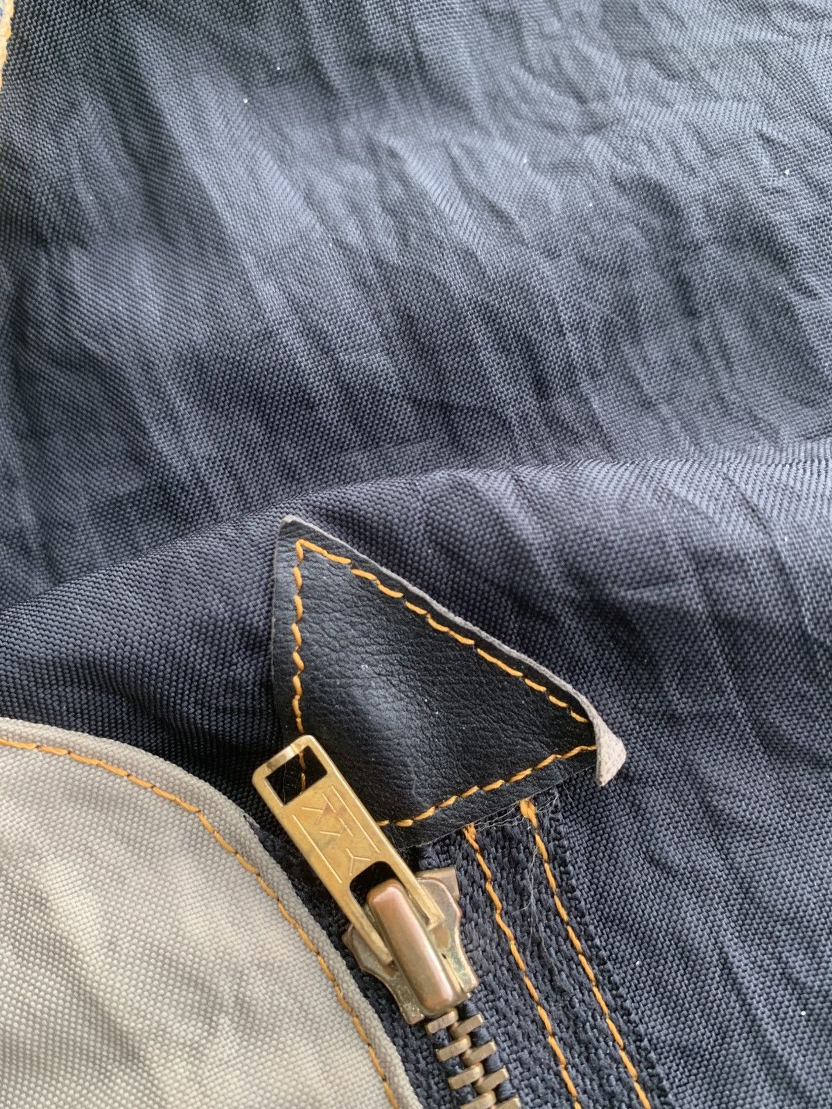 Jean Paul Gaultier 90’s Jean Paul Gaultier “QU’EST-CE QU’ELLE A? Nylon Denim Size US XL / EU 56 / 4 - 7 Thumbnail