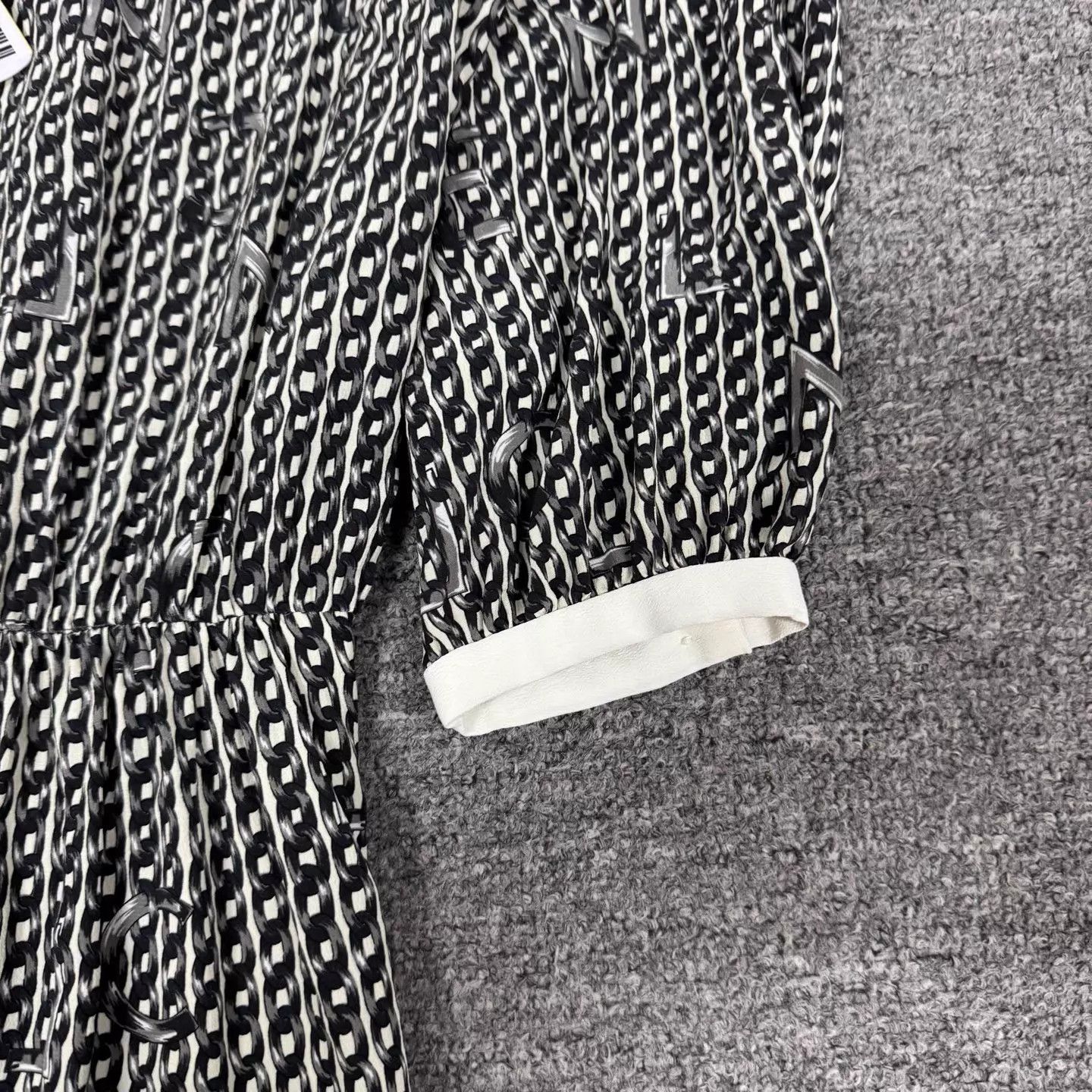 Celine Celine color block chain print shirt dress 38 Size S / US 4 / IT 40 - 3 Thumbnail