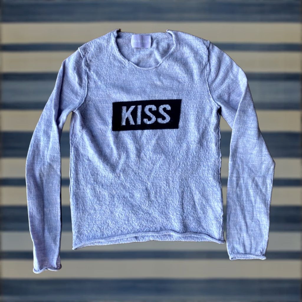 Zadig & Voltaire Zadig & Voltaire Womens Sweater Gwendal BIS KISS Purple Merino Wool XS Knit Long Sleeve Pullover Graphic Print Classic Fit Size XS / US 0-2 / IT 36-38 - 1 Thumbnail