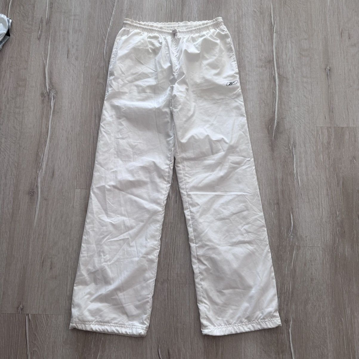 Reebok Reebok White Track Pants Women’s Size S Mesh Lined Polyester Size 27" / US 4 / IT 40 - 9 Thumbnail