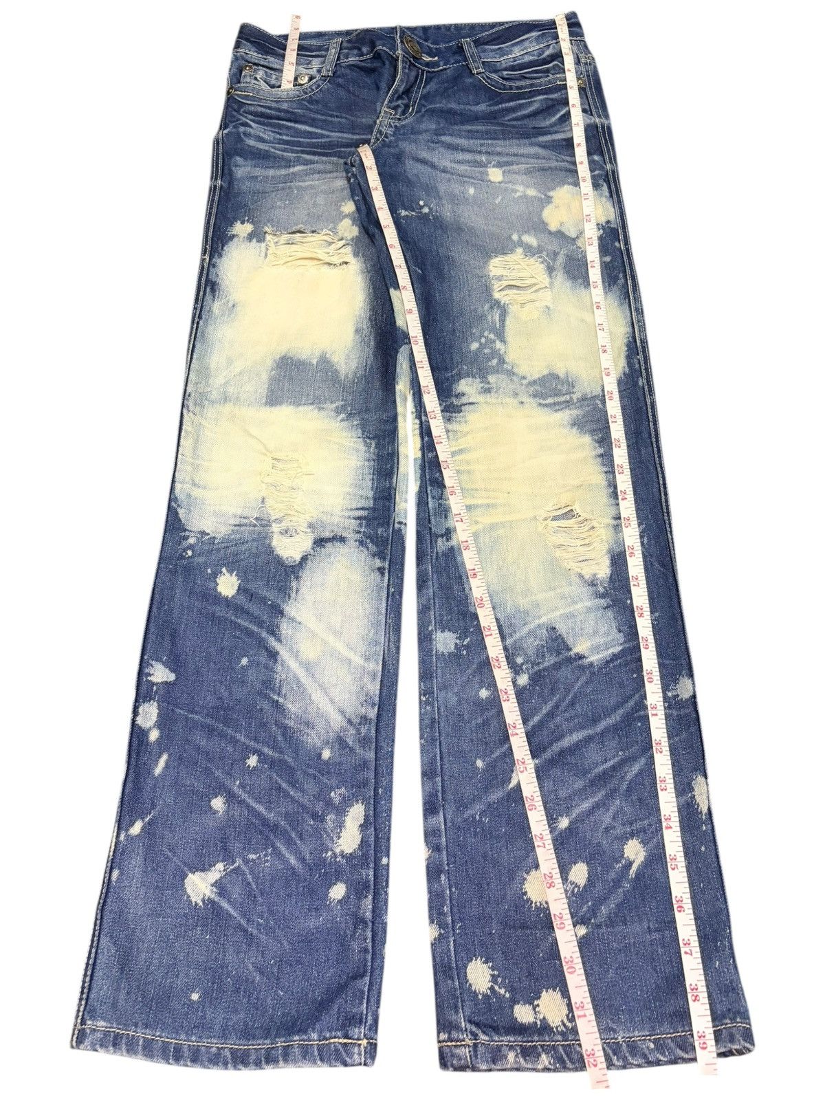 Ksubi Vintage Japanese Brand Bleached Distressed Jeans Size 30" / US 8 / IT 44 - 7 Thumbnail