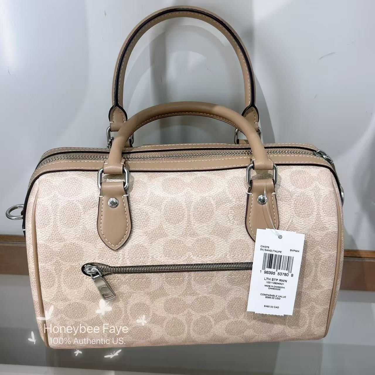 Coach Rowan Satchel Bag In Signature Canvas CW376 Size ONE SIZE - 2 Thumbnail