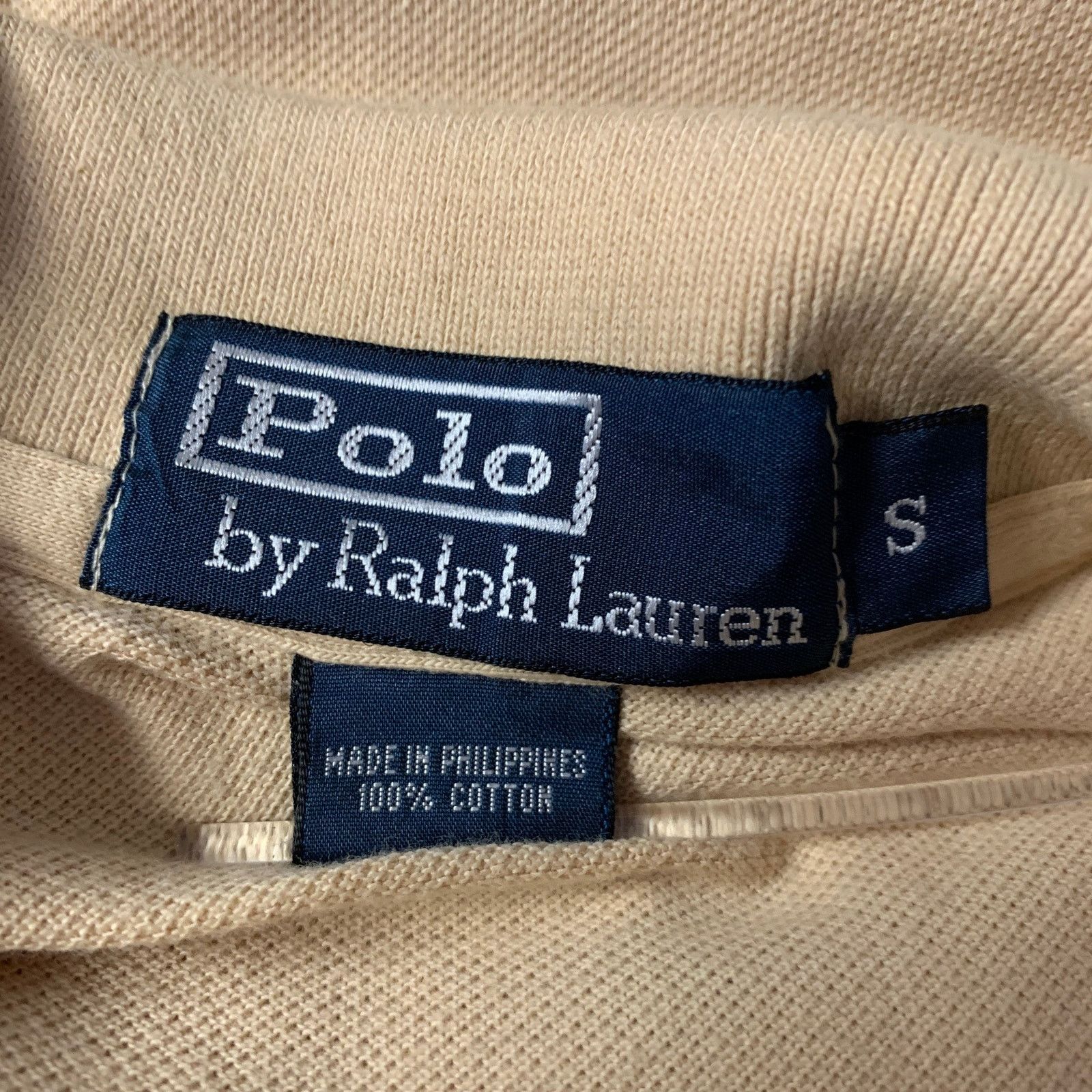 Ralph Lauren RALPH LAUREN Size S Khaki Yellow Logo Cotton Ribbed Polo Size US S / EU 44-46 / 1 - 5 Thumbnail
