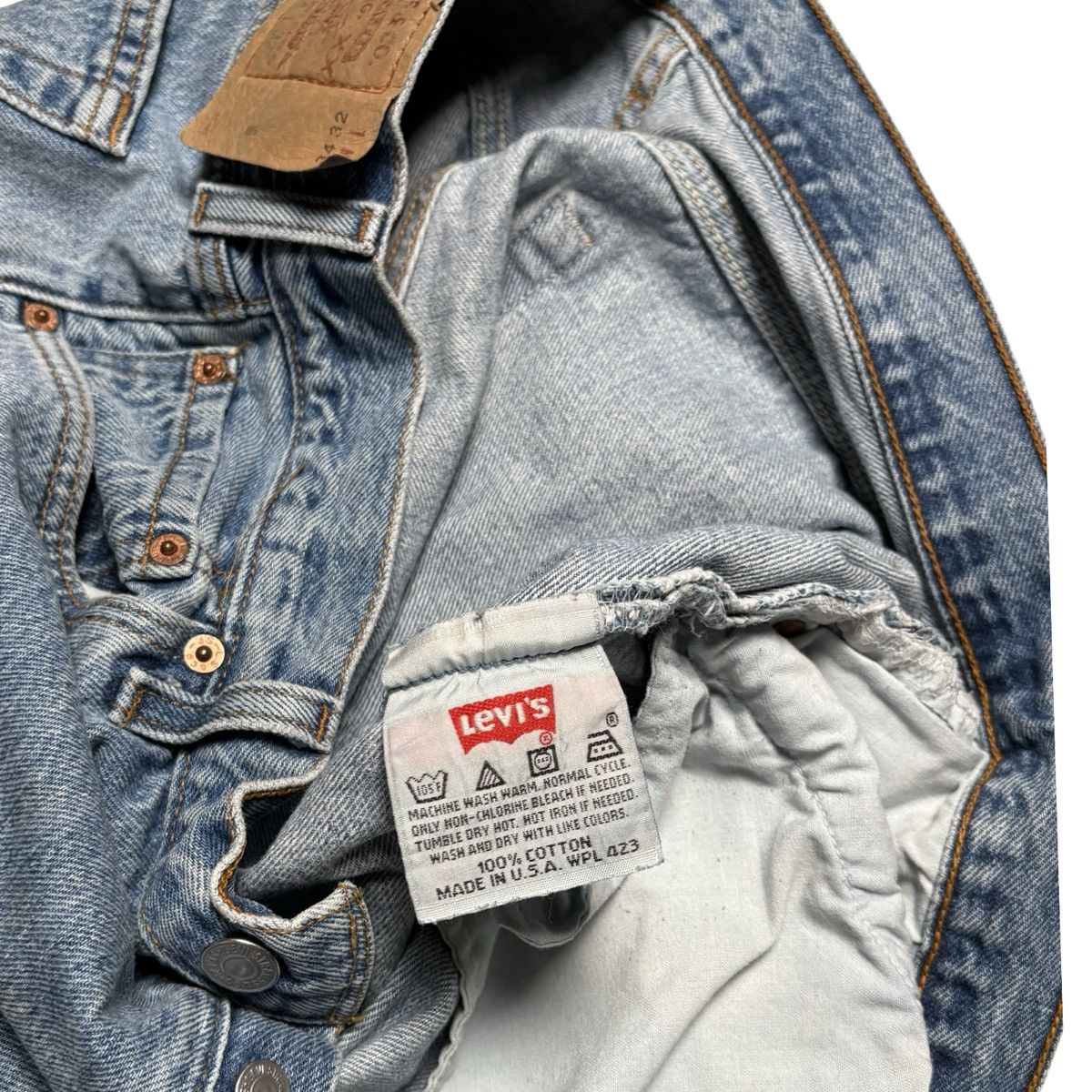 Levi's Vtg 90s Levis 501XX Mens 34x32 Faded Distressed Grunge Kurt Size US 34 / EU 50 - 3 Thumbnail