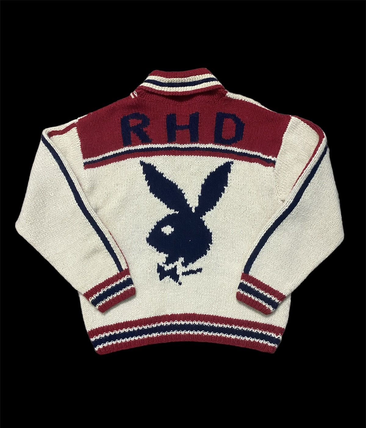 Playboy Vintage Playboy RHD Knitwear Sweater Big Logo Size US L / EU 52-54 / 3 - 1 Thumbnail
