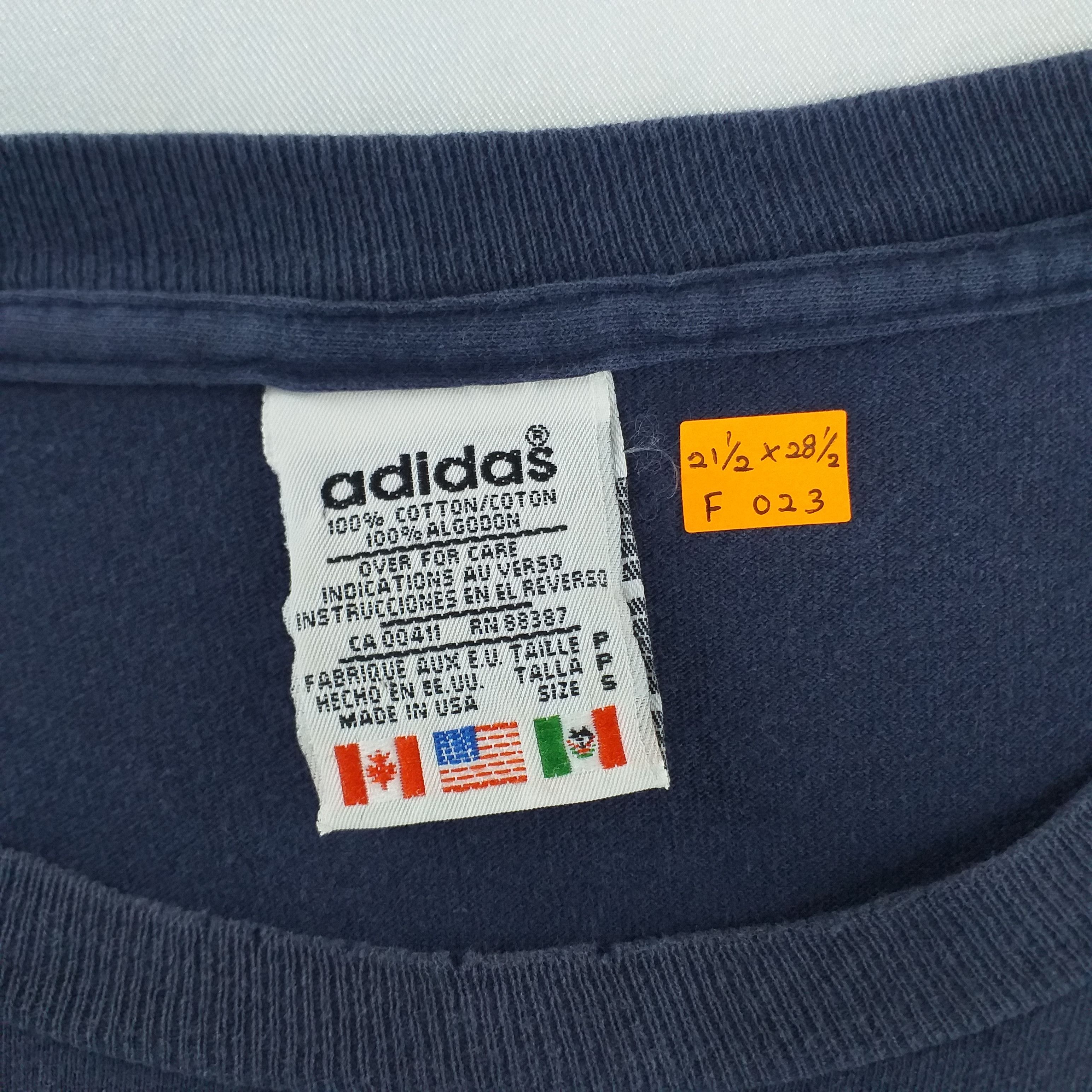 Adidas Vintage 90's Adidas Big Logo Mirror Print - F023 Size US L / EU 52-54 / 3 - 3 Thumbnail