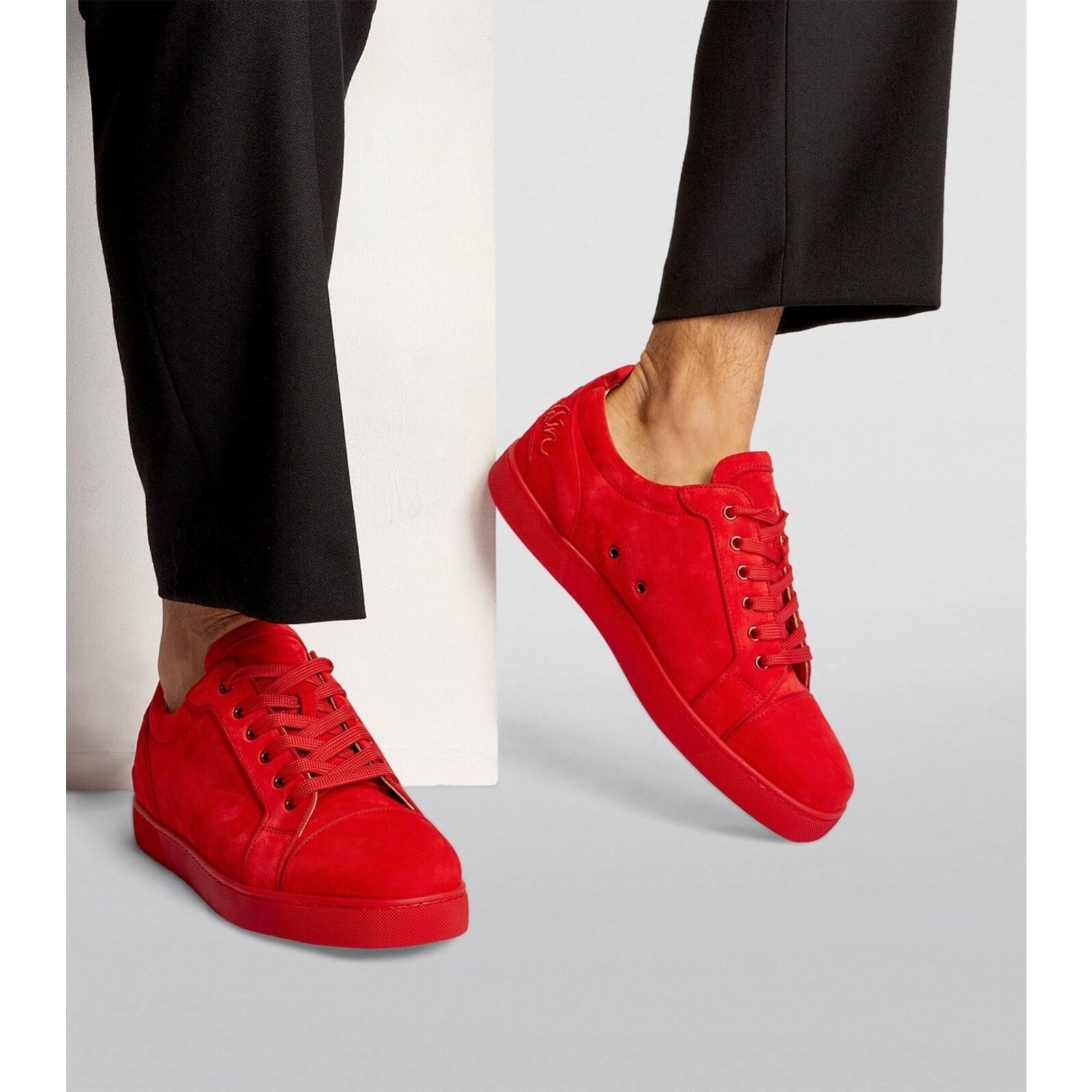 Christian Louboutin Christian Louboutin Mens Fun Louis Junior Flat Loubi Red Size US 9 / EU 42 - 6 Thumbnail