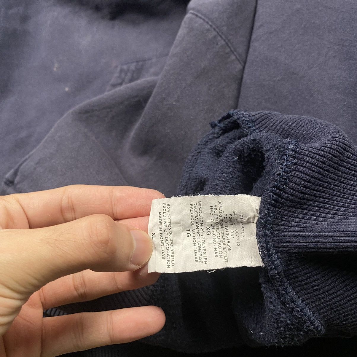 Champion × Vintage y2k Distressed Champion Boxy Oversize Pullover Size US XL / EU 56 / 4 - 9 Thumbnail