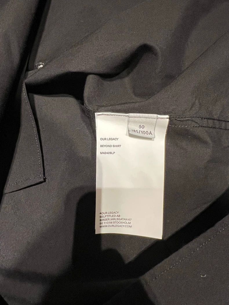 Our Legacy our legacyBlack classic shirt 2503-Nextarrow Size US M / EU 48-50 / 2 - 4 Thumbnail