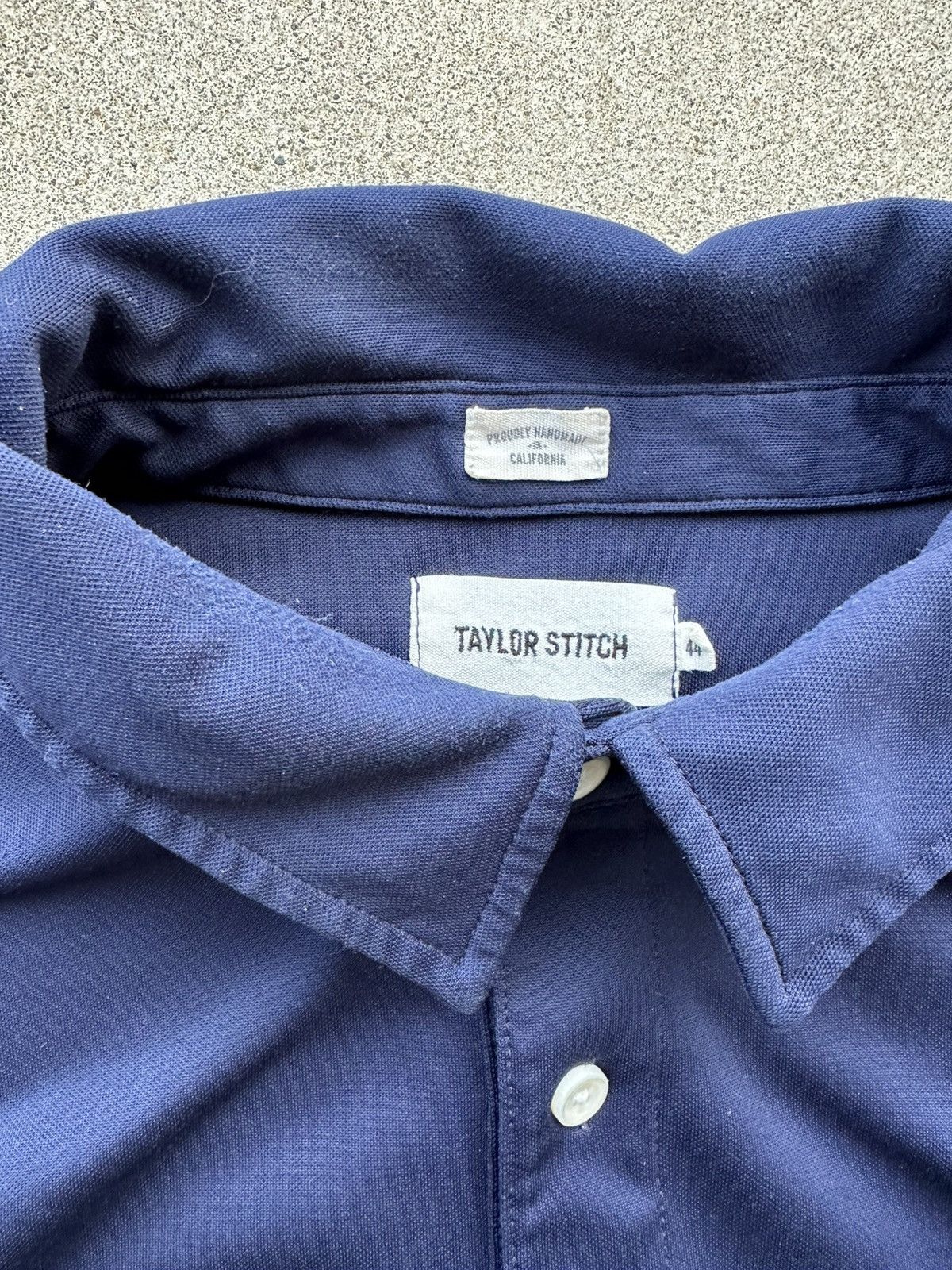 Taylor Stitch Taylor Stitch Golf Polo Shirt Mens Size 44 Navy Short Sleeve Size US L / EU 52-54 / 3 - 2 Thumbnail