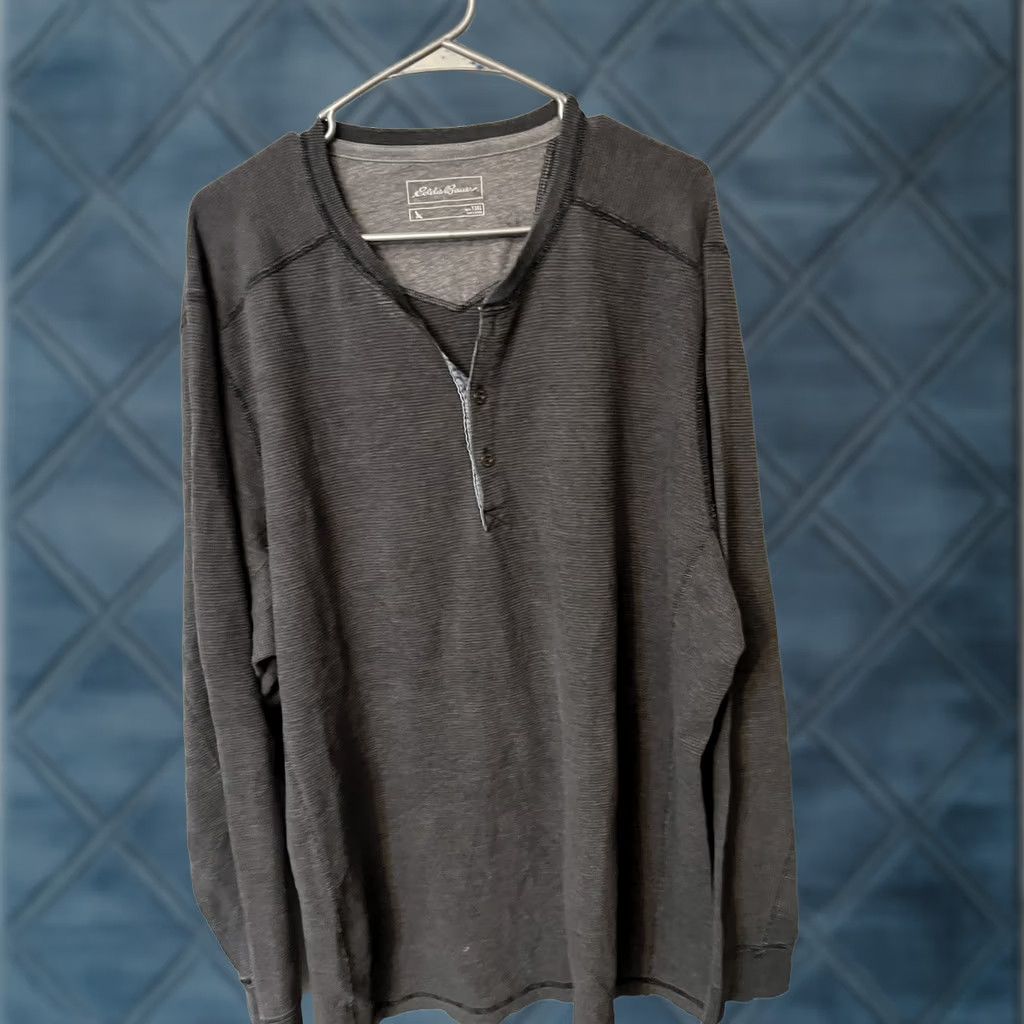 Eddie Bauer Eddie Bauer Shirt Men Size T3XL Gray Knit Henley Long Sleeve Pullover Waffle Size US XXL / EU 58 / 5 - 1 Thumbnail