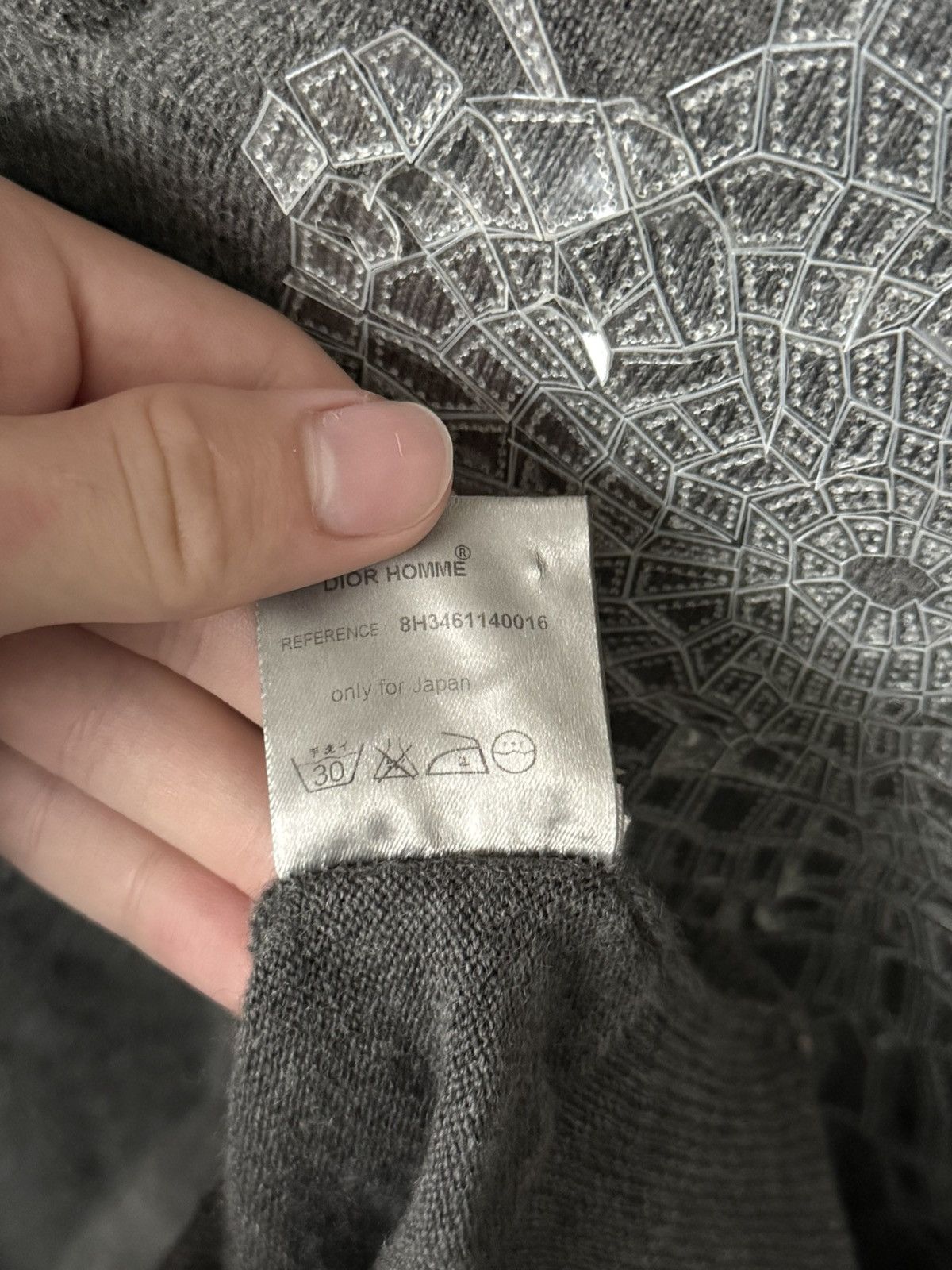 Dior Dior Homme FW08 Kris Van Assche Glass Sweater Size US XS / EU 42 / 0 - 5 Thumbnail
