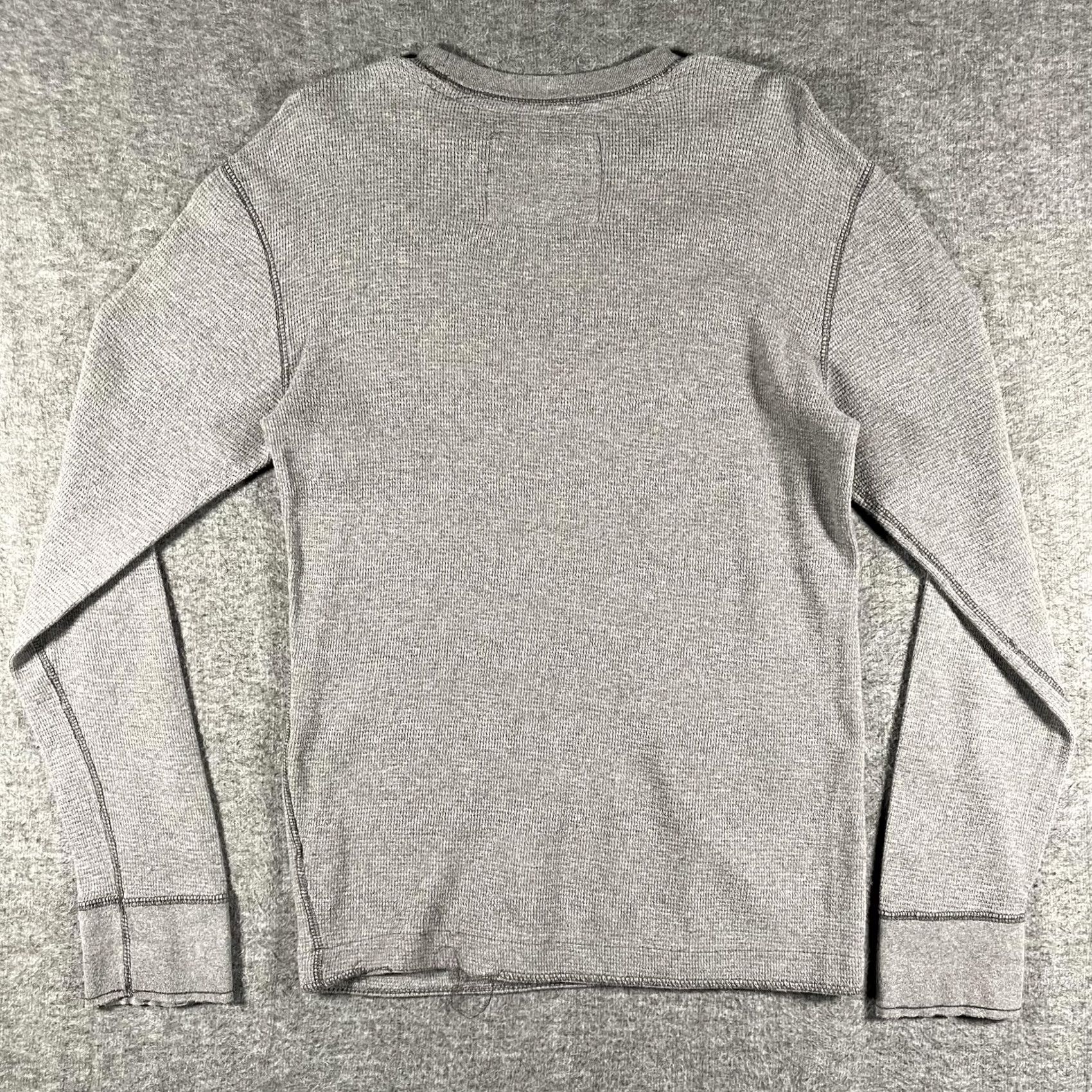 Aeropostale Aéropostale Shirt Mens Medium Gray Nineteen Eighty Seven Long Sleeve Thermal Crew Neck Graphic Print Logo Embroidered Pullover Casual Fall Winter Size US M / EU 48-50 / 2 - 3 Thumbnail