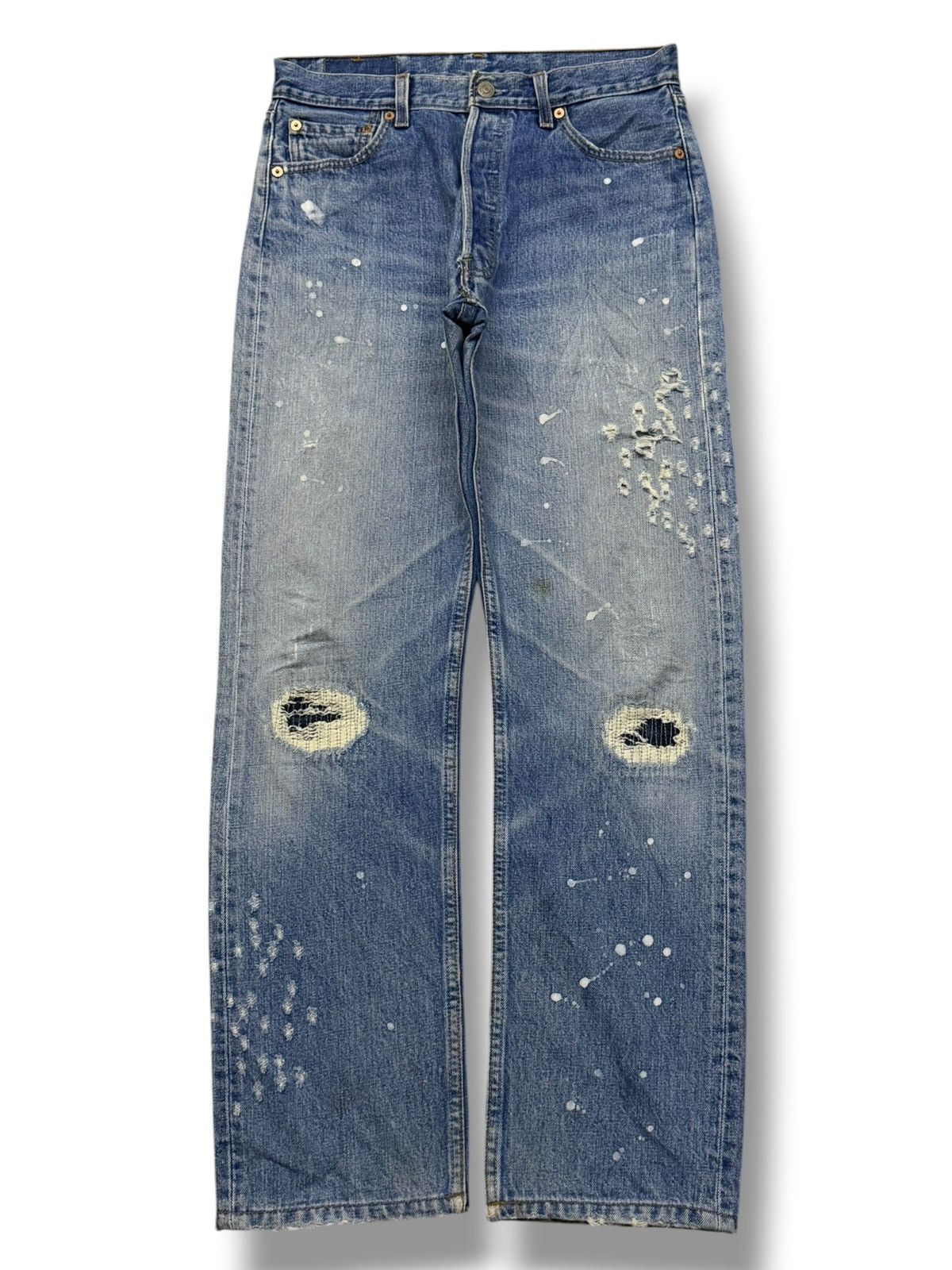 Levi's Vintage 90s Levi’s 501 USA Jeans | Regular Straight | W30 Size US 30 / EU 46 - 2 Thumbnail