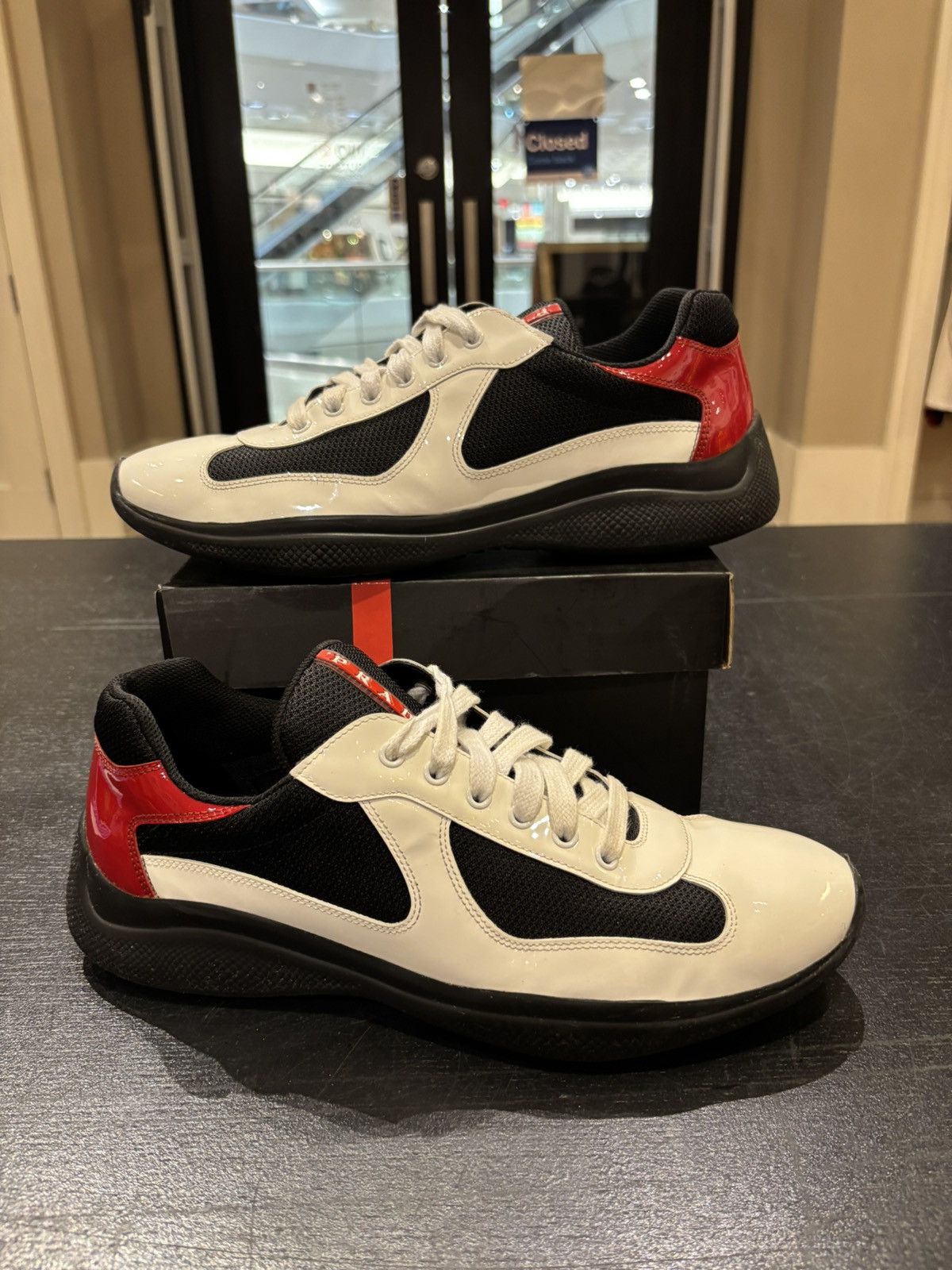 Prada Prada Cup White Red Black Size US 10.5 / EU 43-44 - 1 Thumbnail
