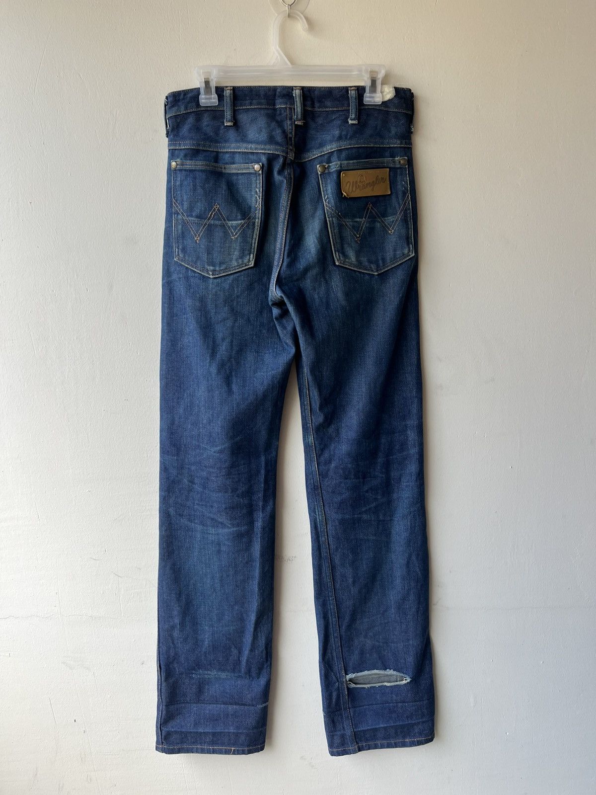 Wrangler Vintage Wrangler Blue Bell Distressed Mud Denim Jeans Size US 29 - 3 Thumbnail