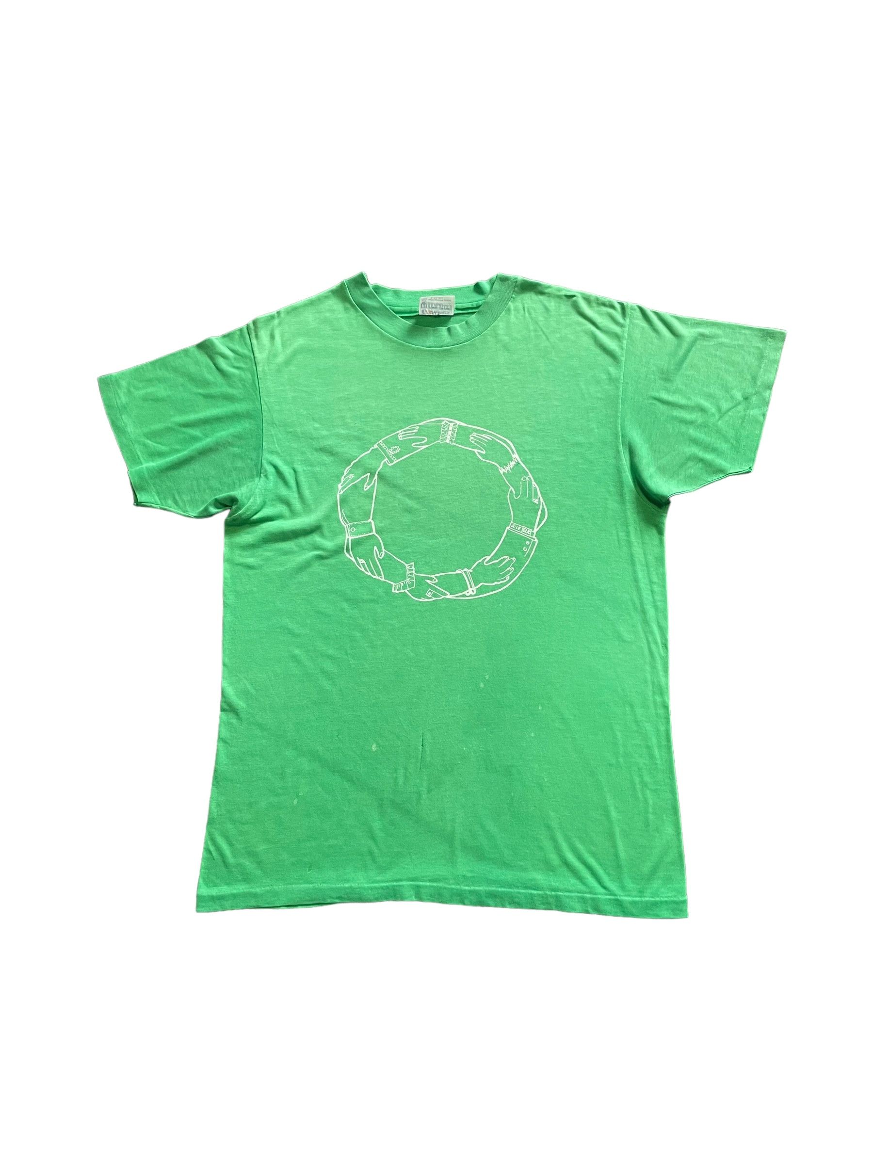 Hanes Vintage Holding Hands Design Tshirt Size US M / EU 48-50 / 2 - 1 Thumbnail