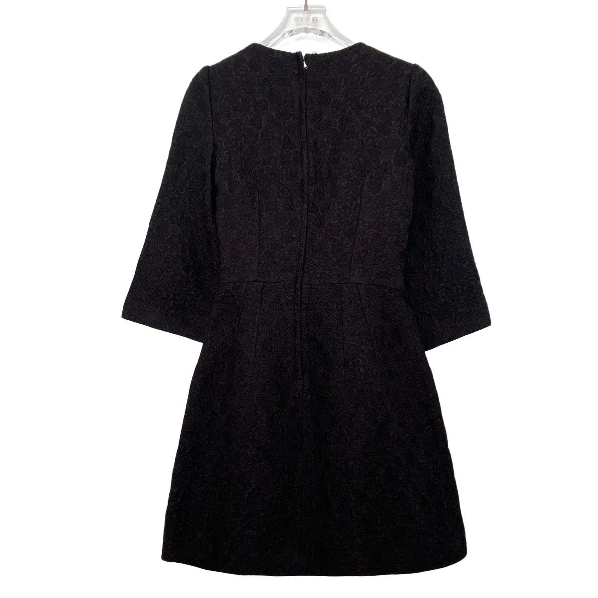 Dolce & Gabbana Dolce&Gabbana Baroque 3D Embossed Diamond Button Dress K26WX Size S / US 4 / IT 40 - 2 Thumbnail