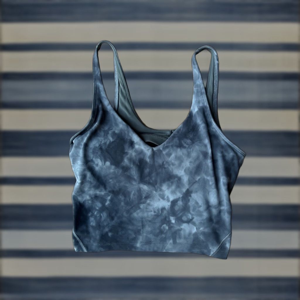 Lululemon Lululemon Align Bra Women’s 6 Graphite Gray Black Gym Running Size ONE SIZE - 1 Thumbnail